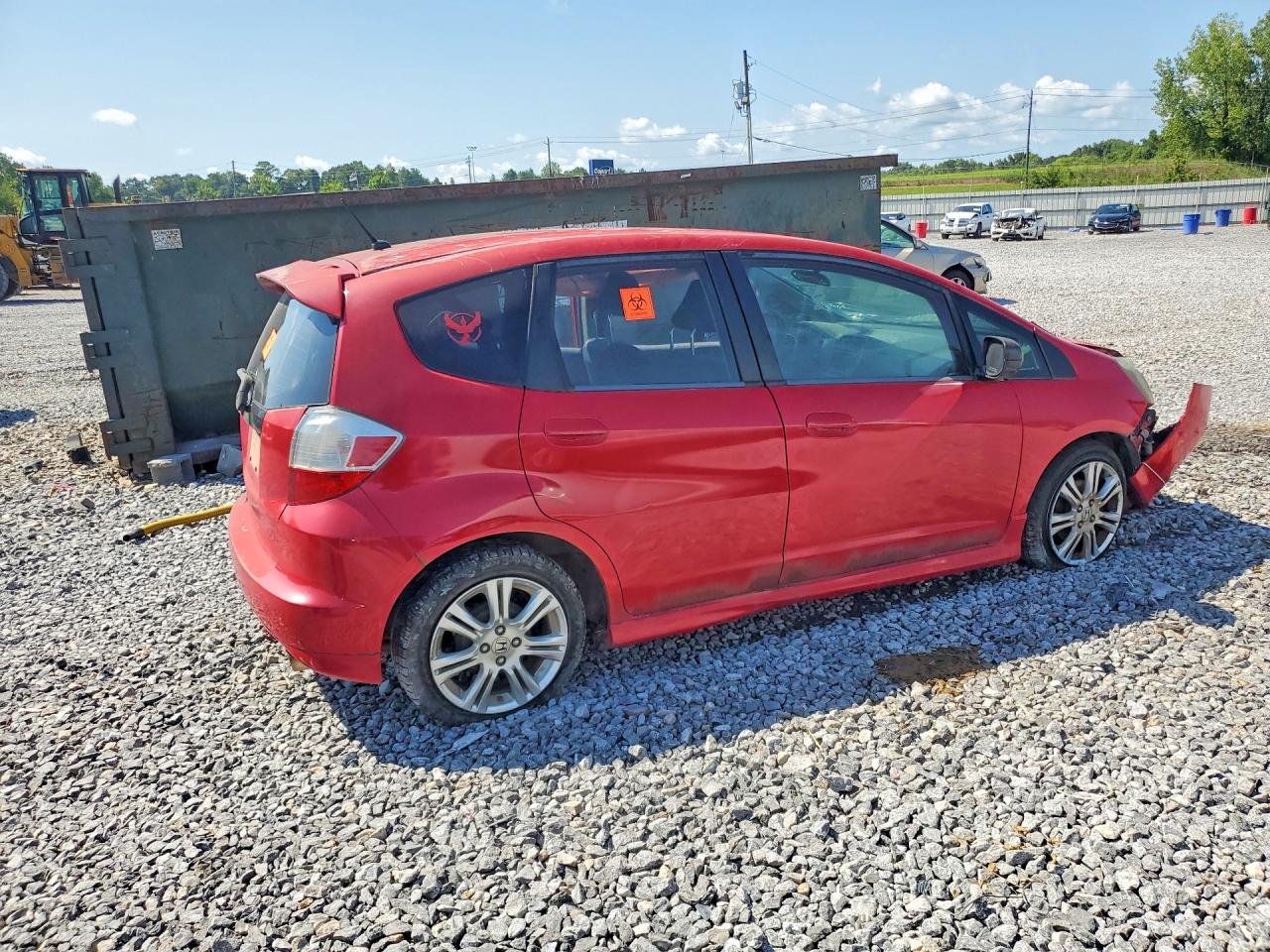 2009 Honda Fit Sport Red vin: JHMGE88699S004846