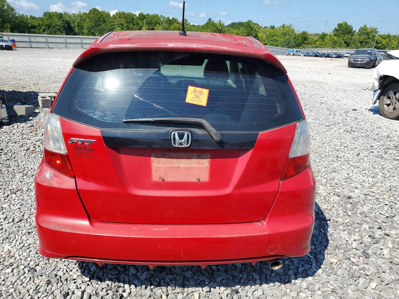 2009 Honda Fit Sport Red vin: JHMGE88699S004846