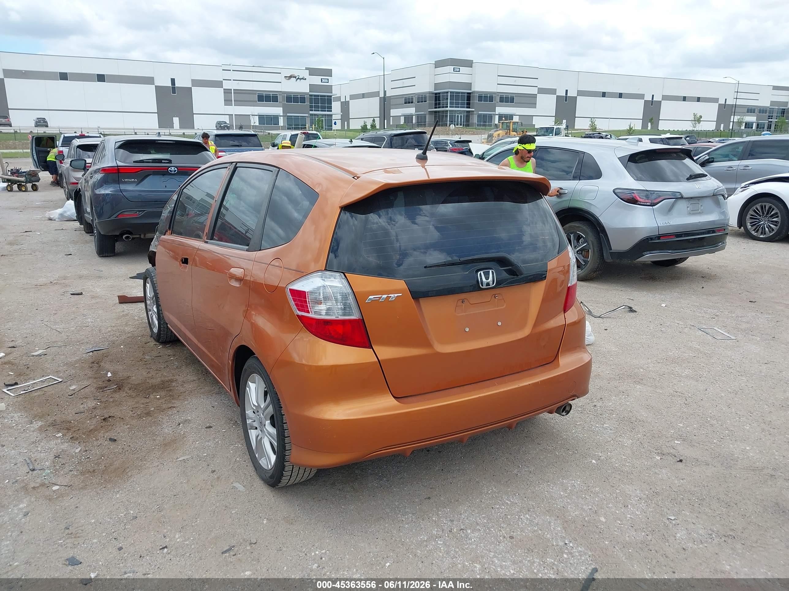2009 Honda Fit Sport Orange vin: JHMGE88699S016267