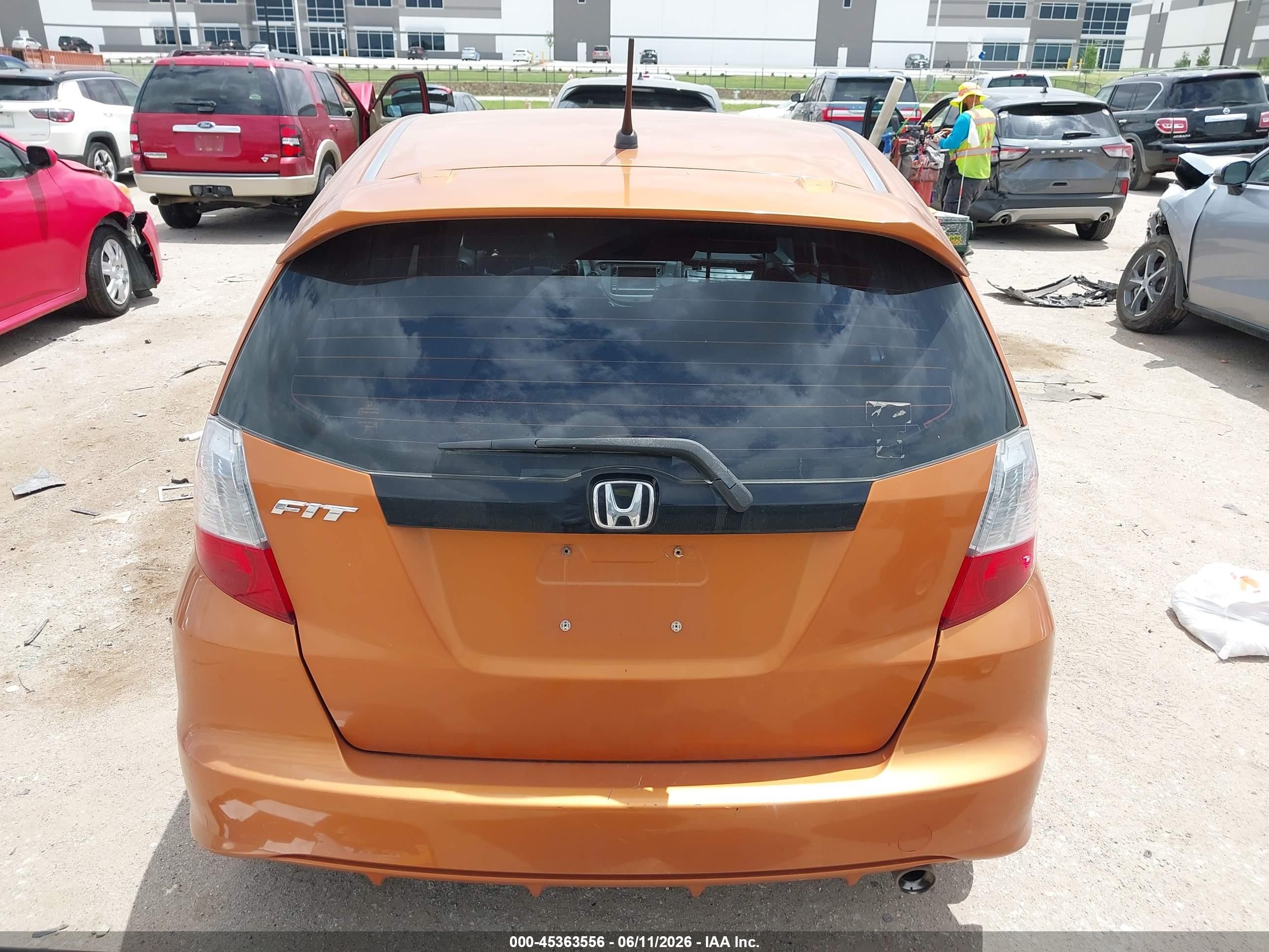 2009 Honda Fit Sport Orange vin: JHMGE88699S016267