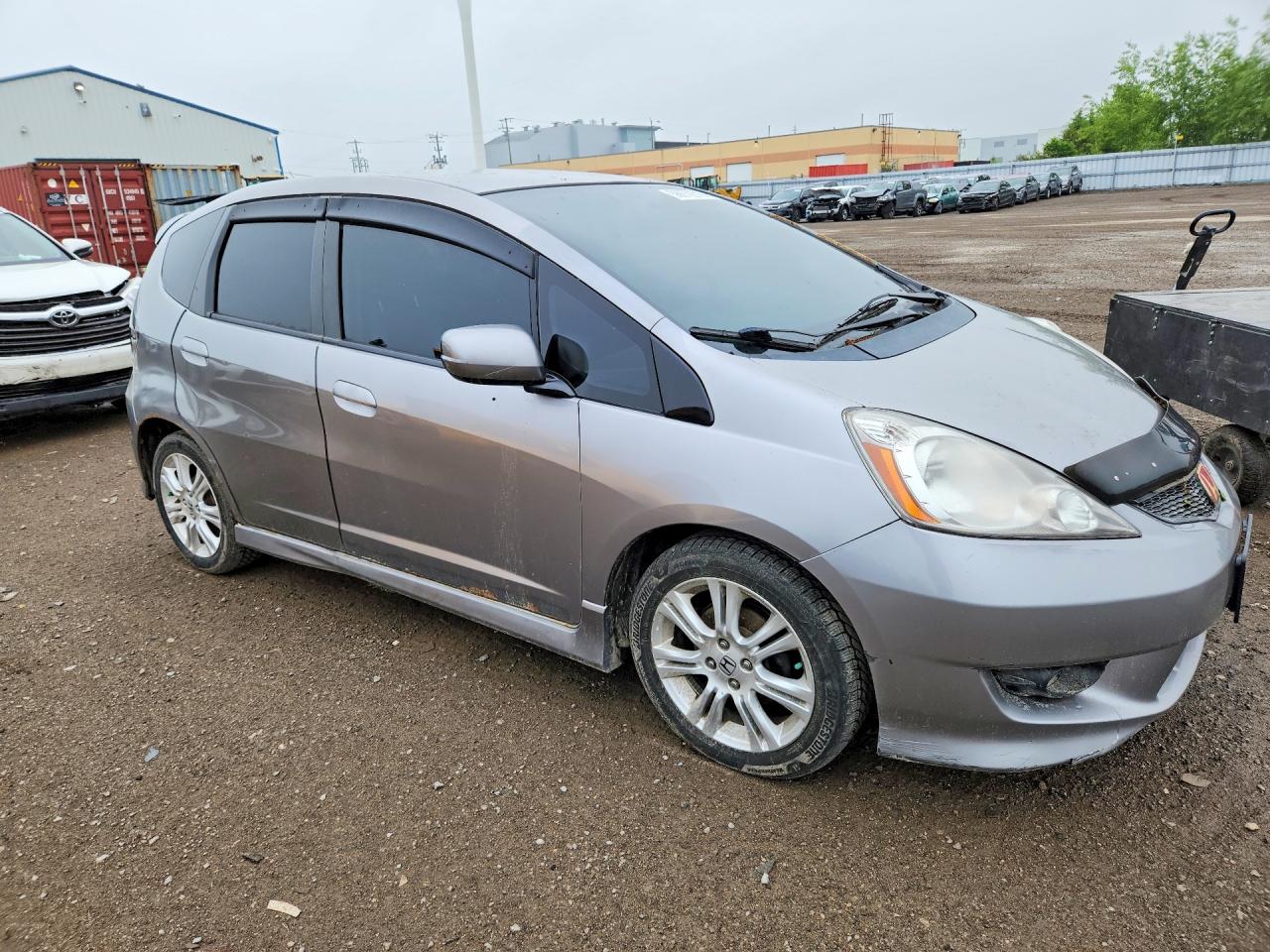2009 Honda Fit Серый vin: JHMGE88889S803292