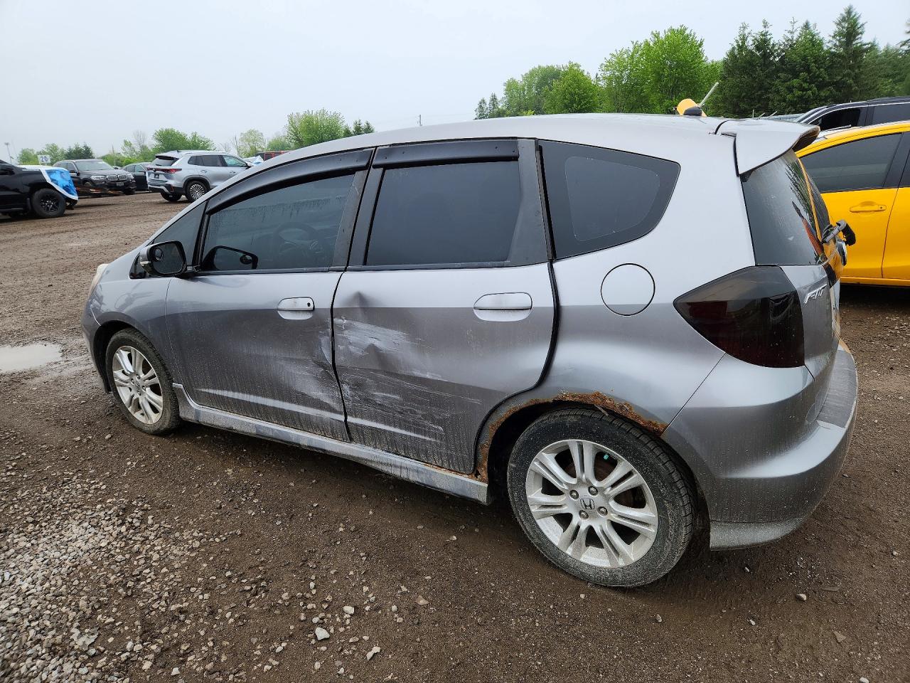 2009 Honda Fit Серый vin: JHMGE88889S803292