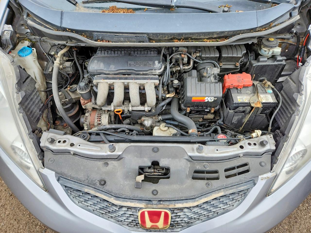 2009 Honda Fit Серый vin: JHMGE88889S803292