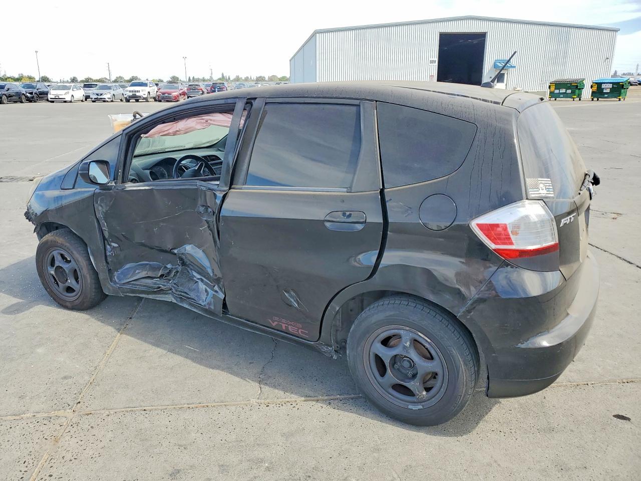 2010 Honda Fit Gray vin: JHMGE8G20AS010053