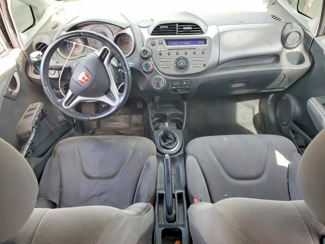 2010 Honda Fit Gray vin: JHMGE8G20AS010053