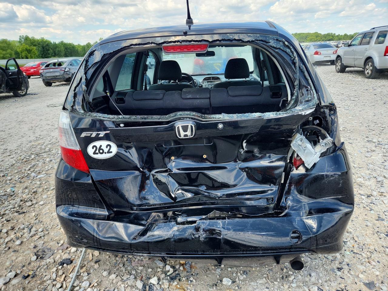 2010 Honda Fit Черный vin: JHMGE8G20AS013213