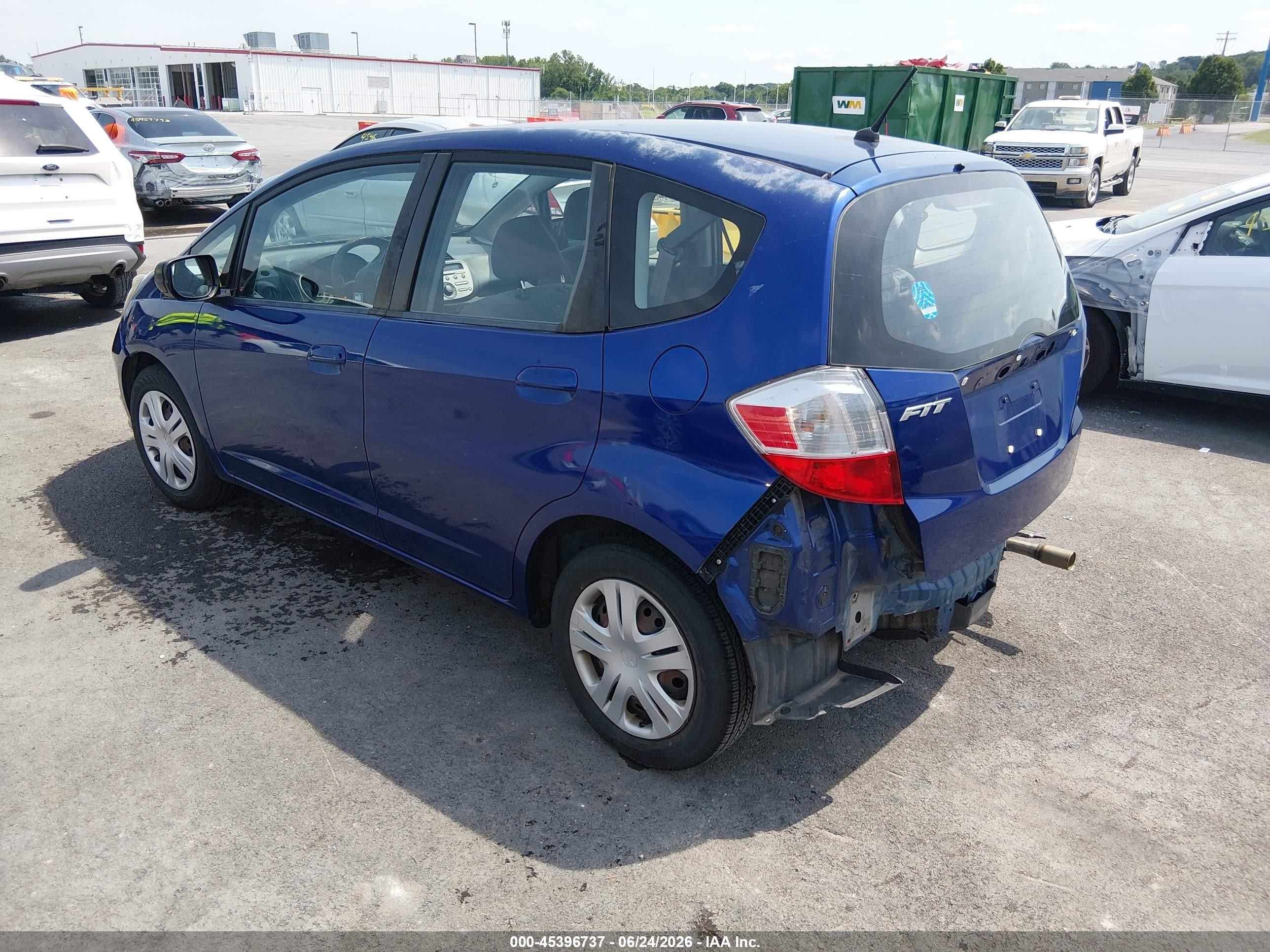 2010 Honda Fit   Blue vin: JHMGE8G20AS014359