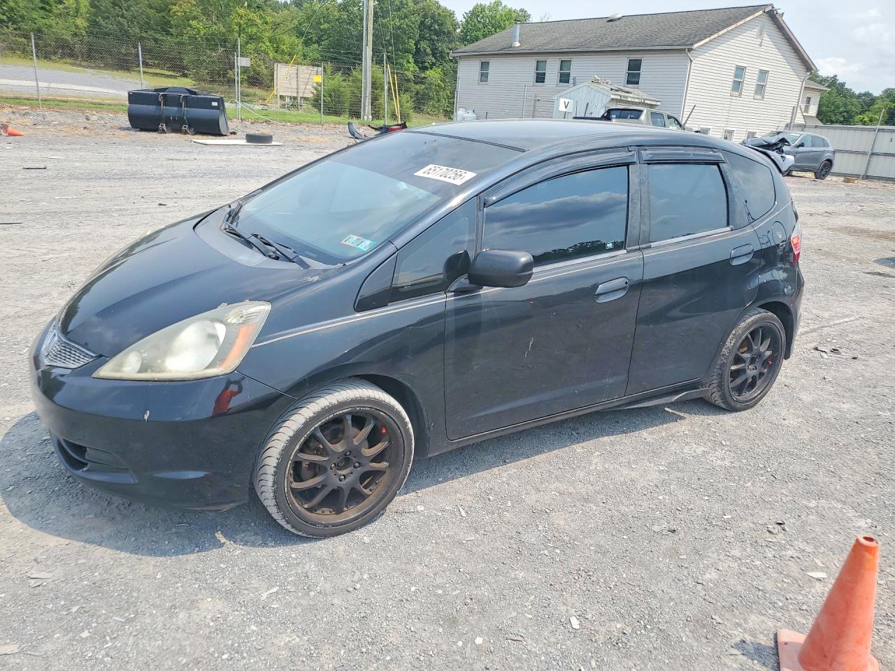 2010 Honda Fit Black vin: JHMGE8G23AS004389