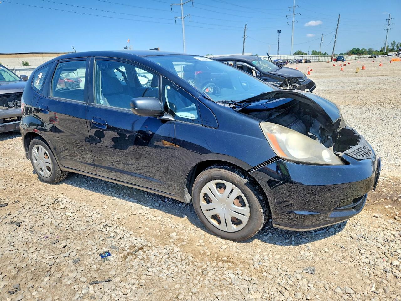 2010 Honda Fit Черный vin: JHMGE8G23AS013996