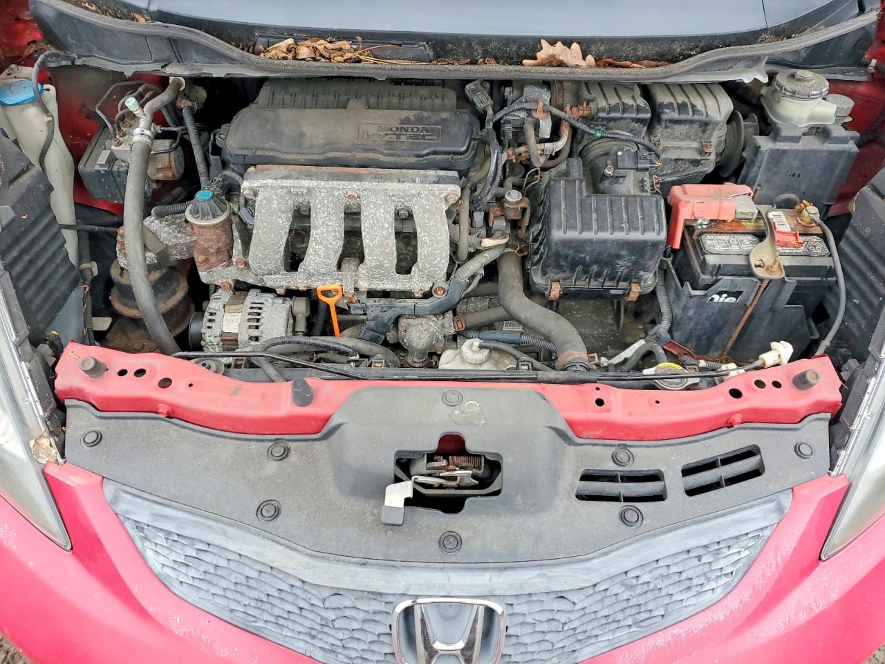 2010 Honda Fit Красный vin: JHMGE8G24AC040523