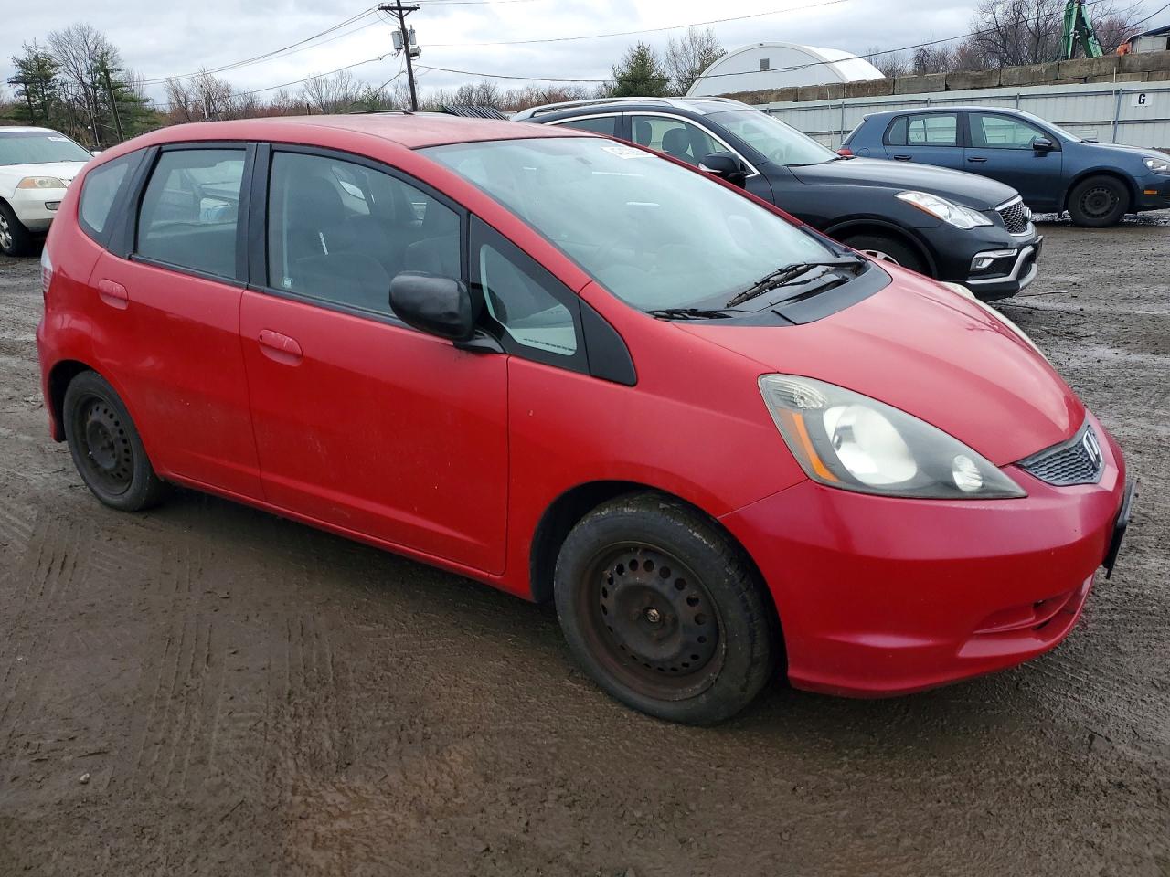 2010 Honda Fit Красный vin: JHMGE8G24AC040523
