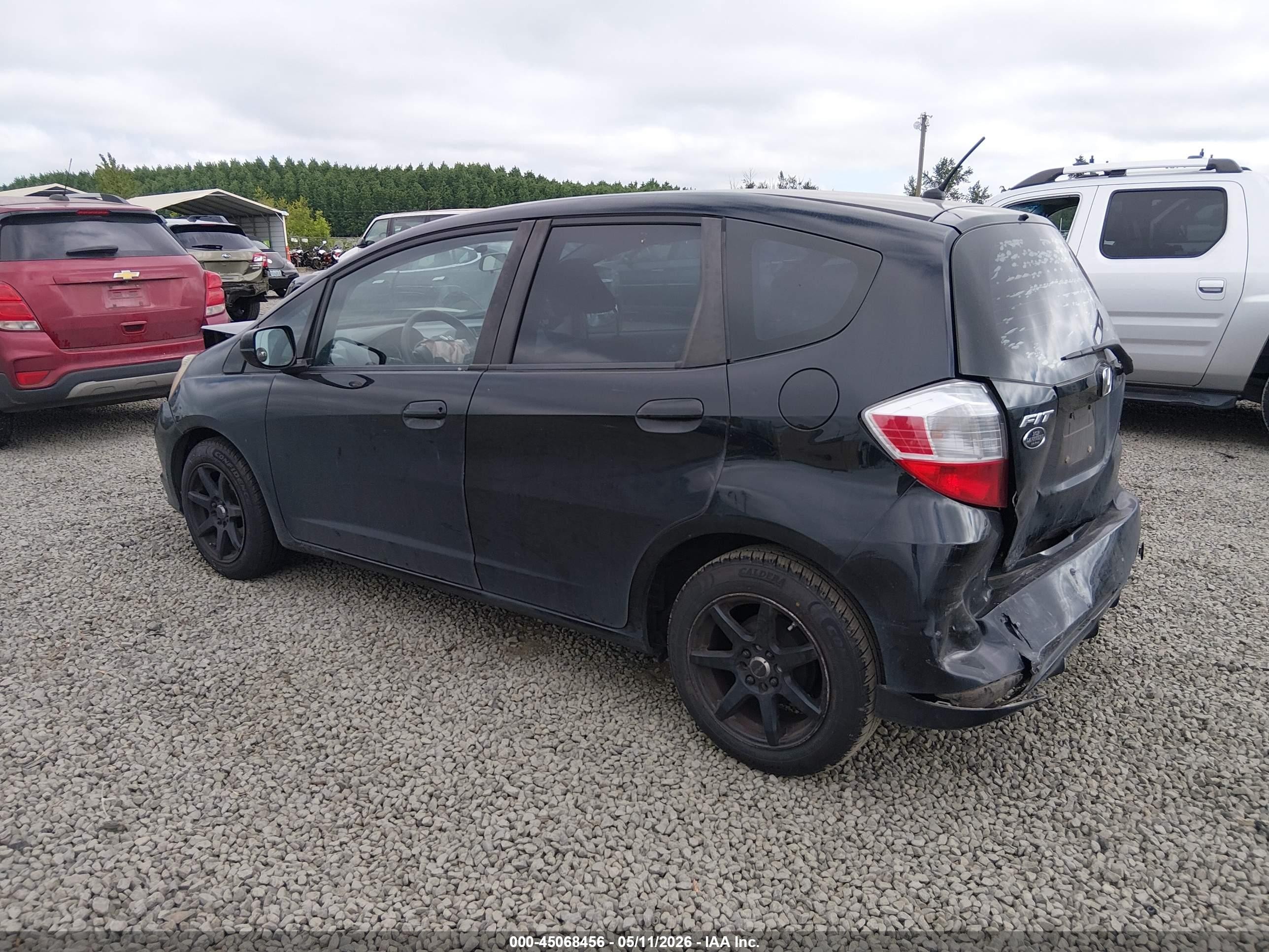 2010 Honda Fit   Black vin: JHMGE8G24AS025851