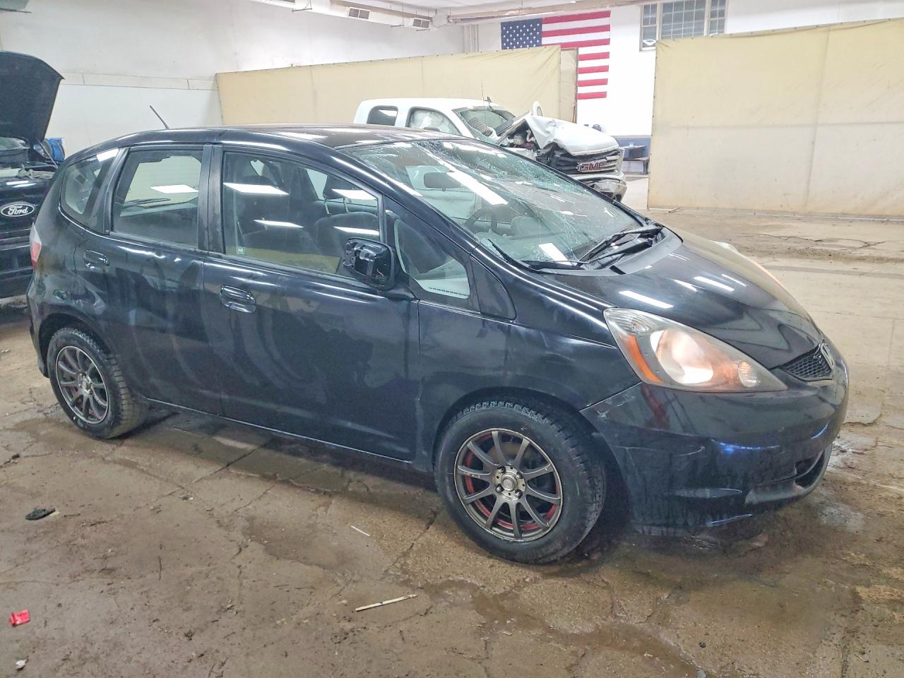2010 Honda Fit Black vin: JHMGE8G27AS008915
