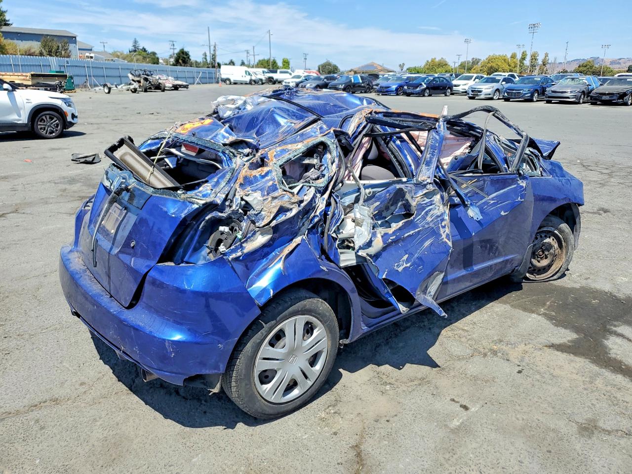 2010 Honda Fit Blue vin: JHMGE8G29AC023989