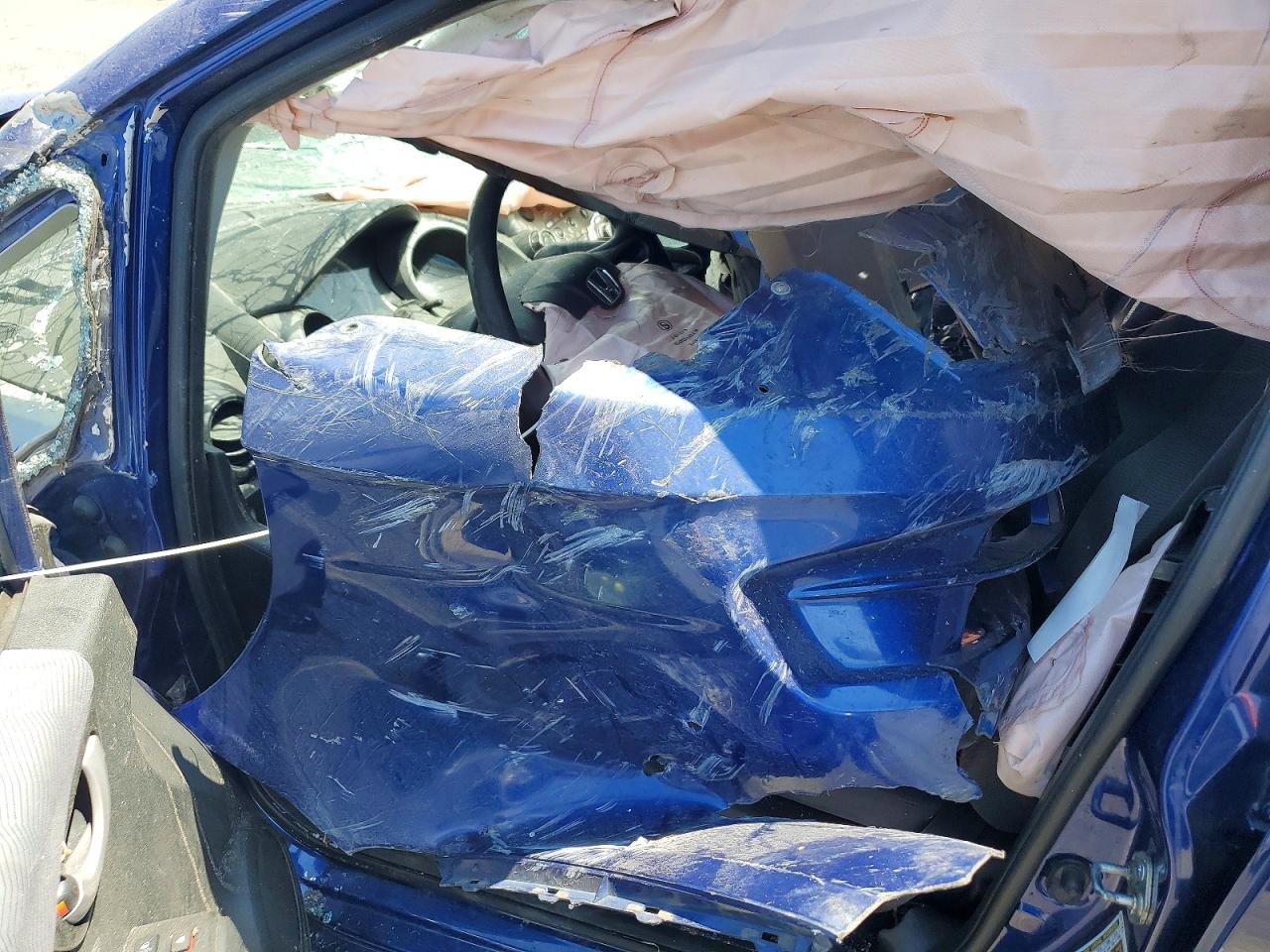2010 Honda Fit Blue vin: JHMGE8G29AC023989