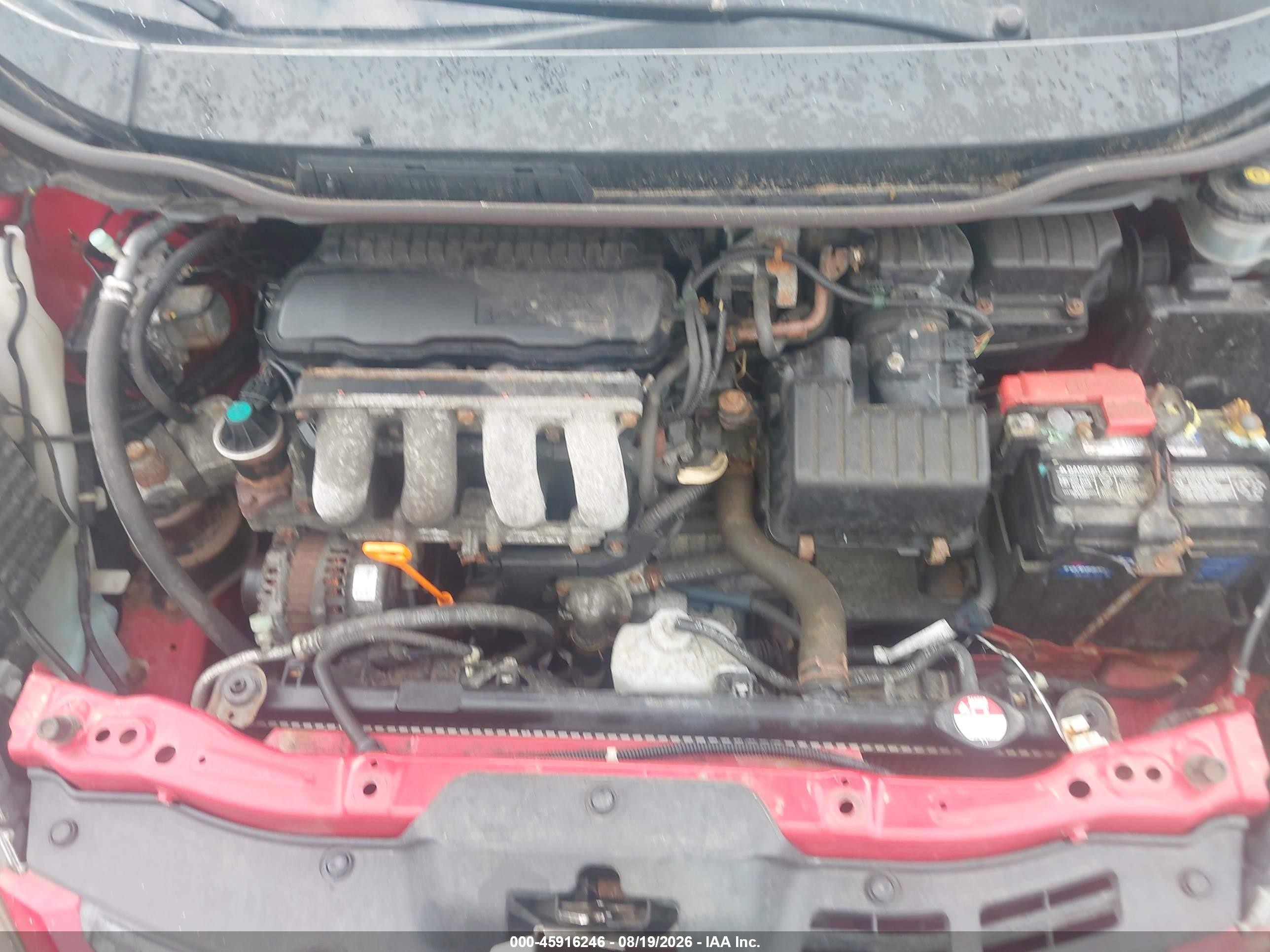 2010 Honda Fit   Red vin: JHMGE8G29AS002680