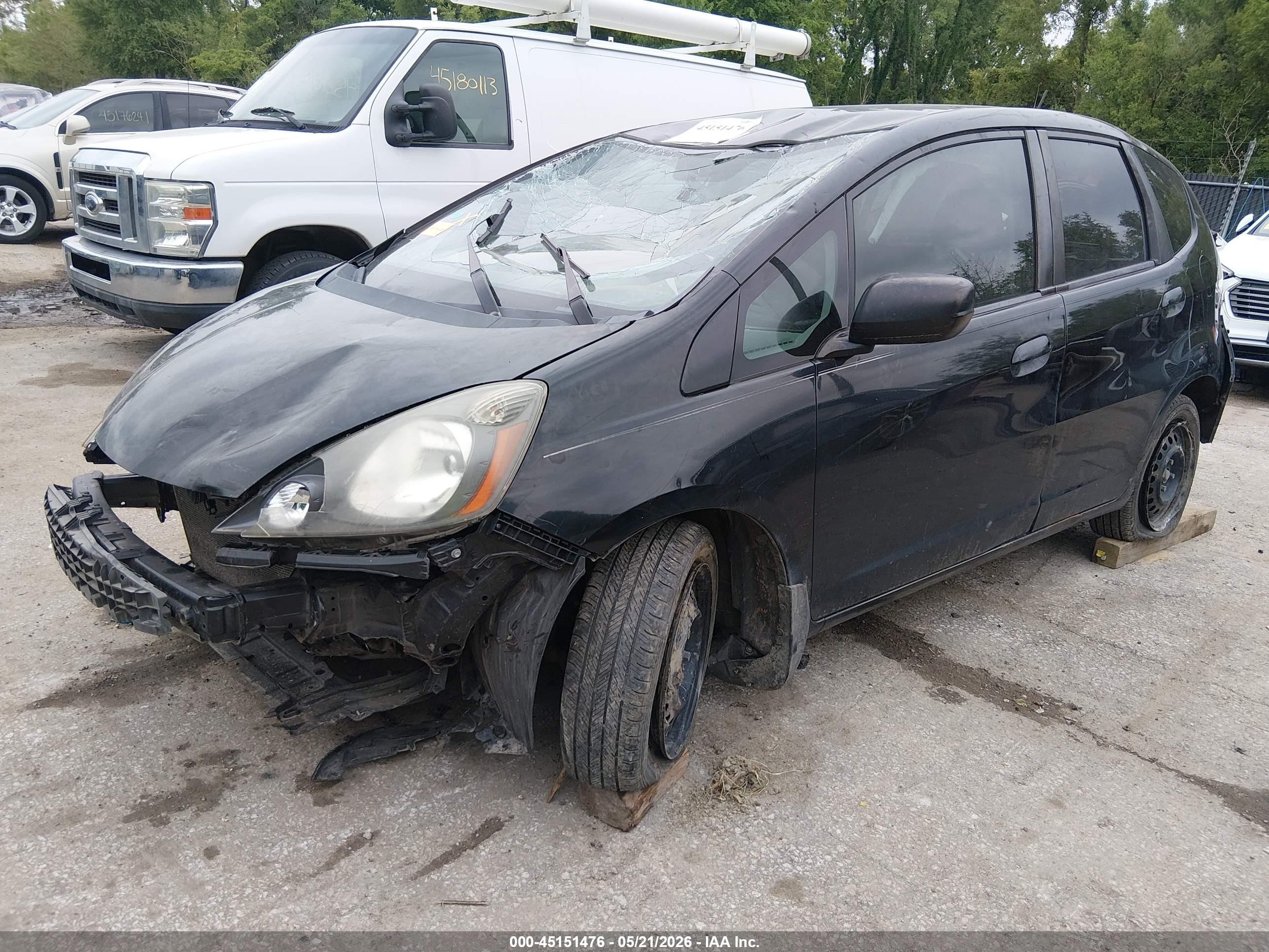 2010 Honda Fit   Black vin: JHMGE8G2XAS019259