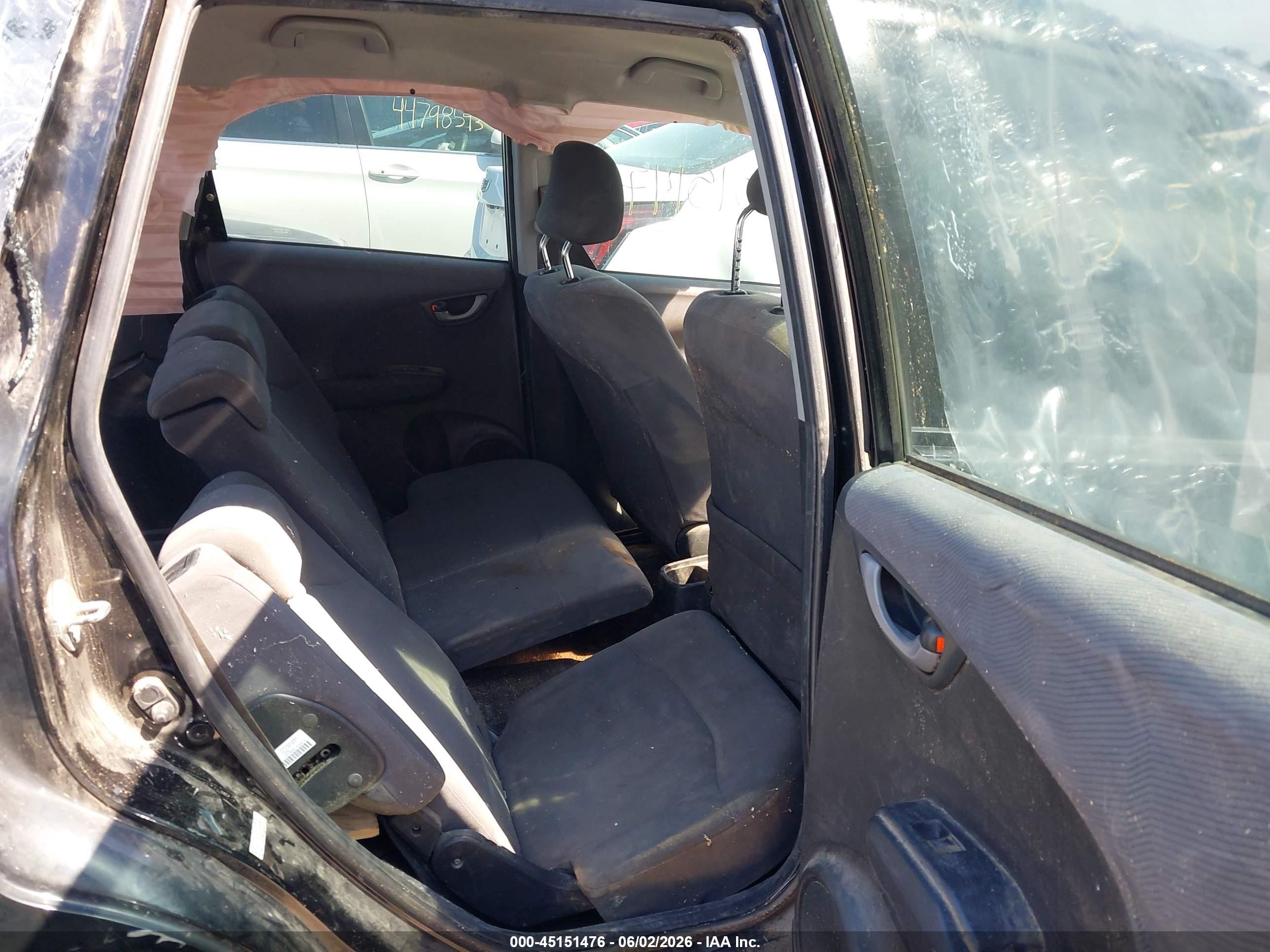 2010 Honda Fit   Black vin: JHMGE8G2XAS019259