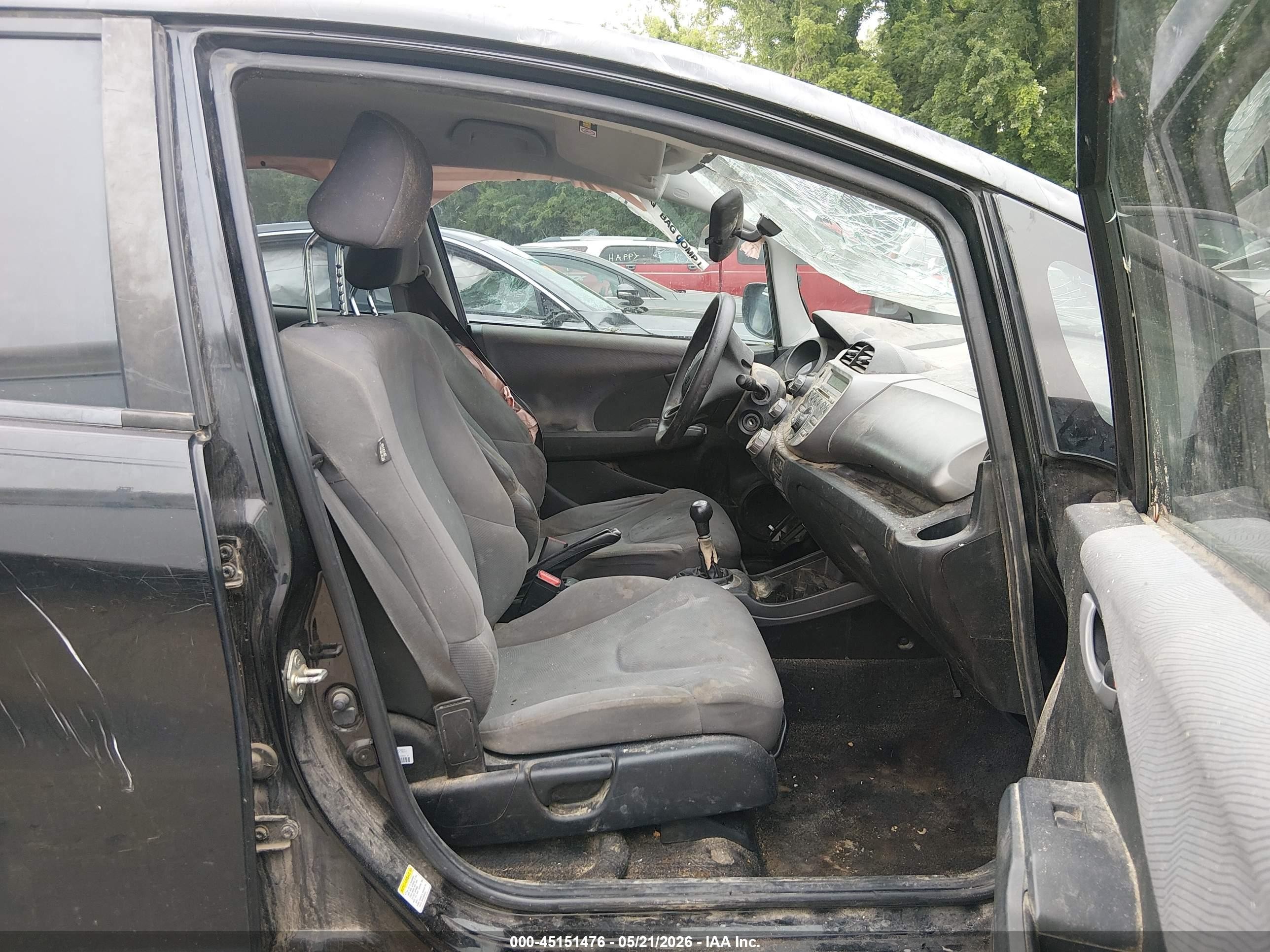 2010 Honda Fit   Black vin: JHMGE8G2XAS019259