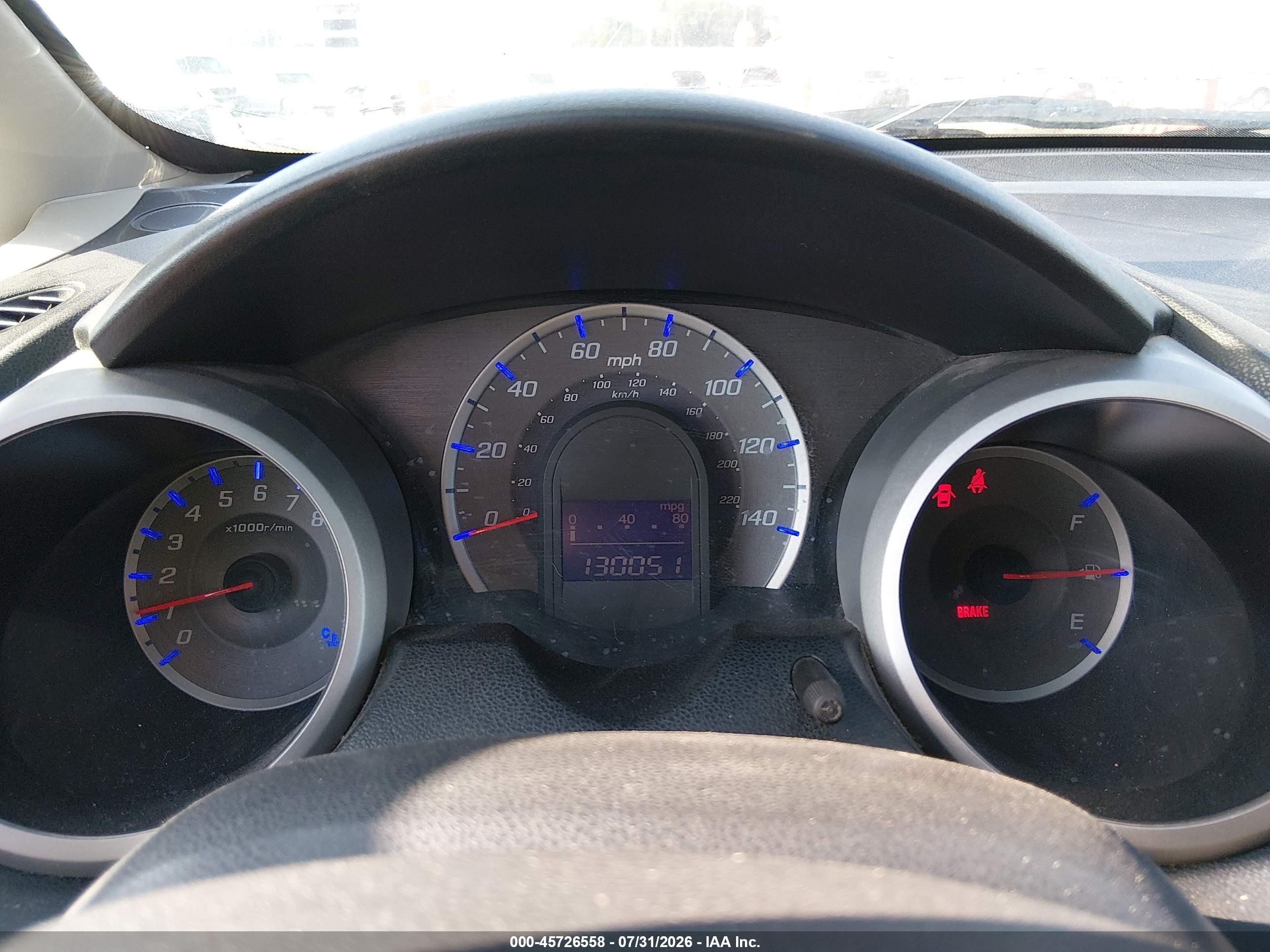 2013 Honda Fit   Red vin: JHMGE8G31DC056174