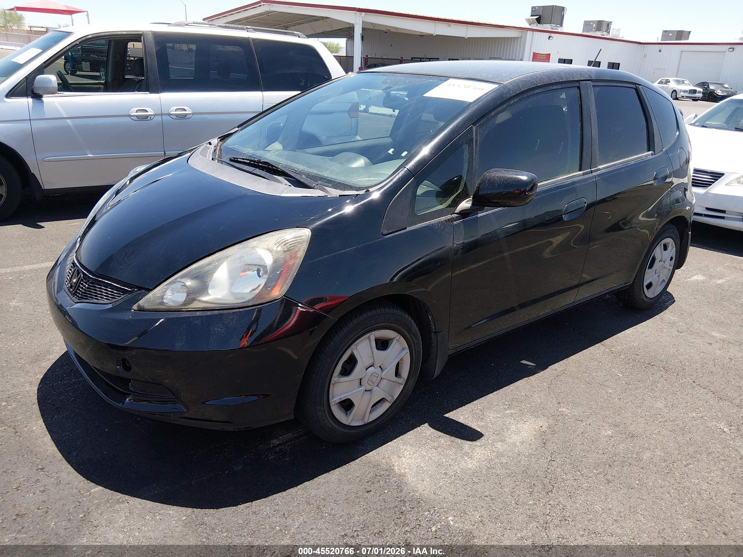 2013 Honda Fit   Black vin: JHMGE8G32DC030473