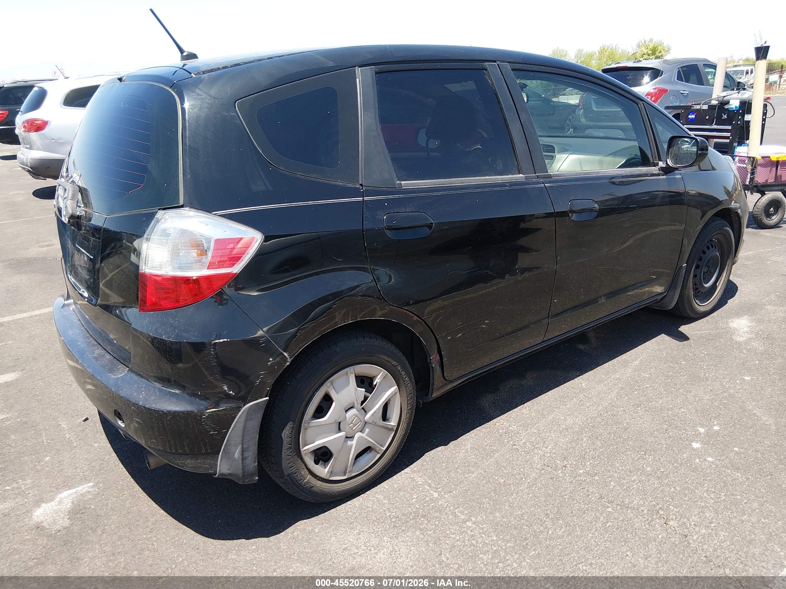 2013 Honda Fit   Black vin: JHMGE8G32DC030473