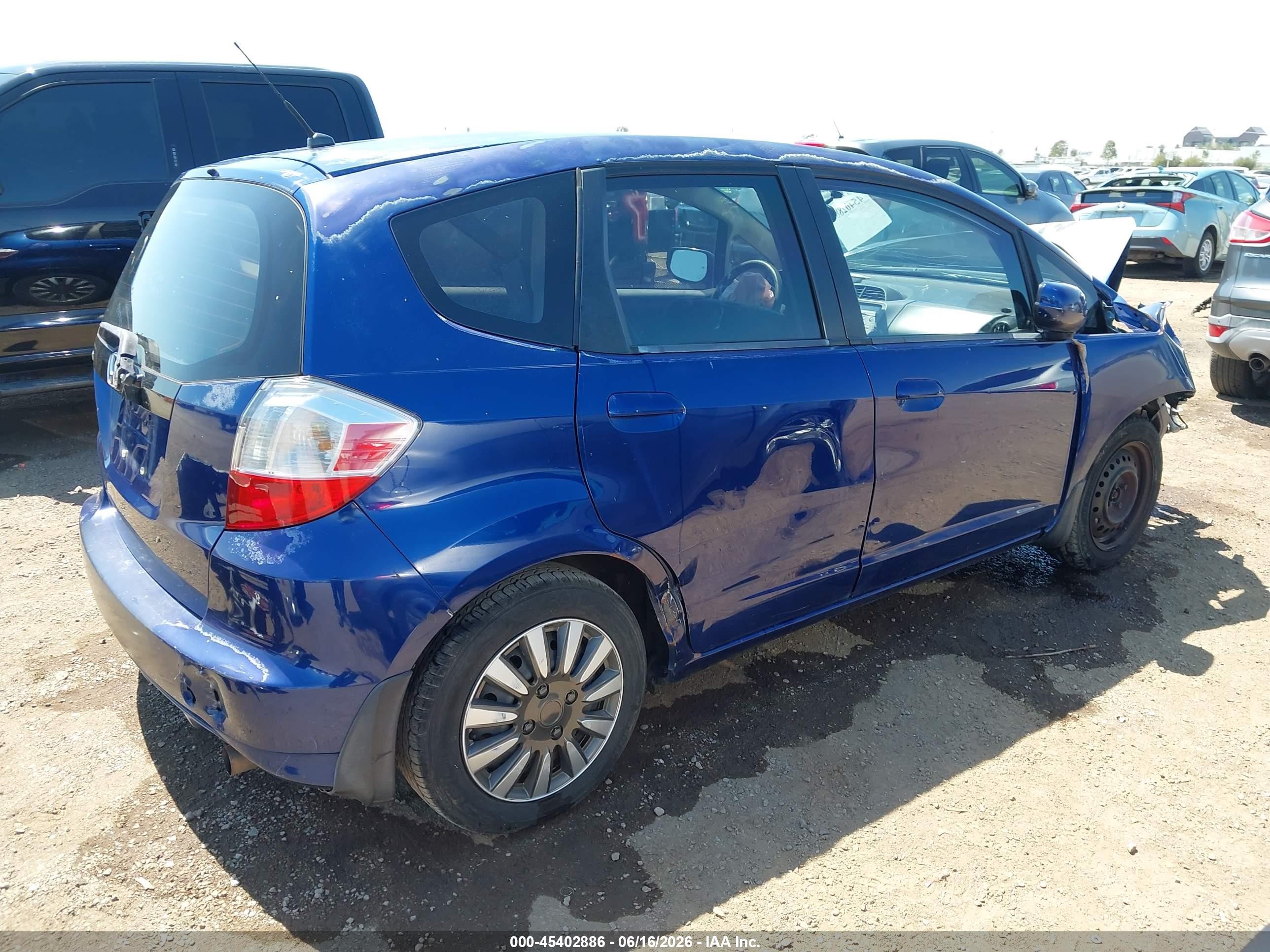 2012 Honda Fit   Blue vin: JHMGE8G33CC015088
