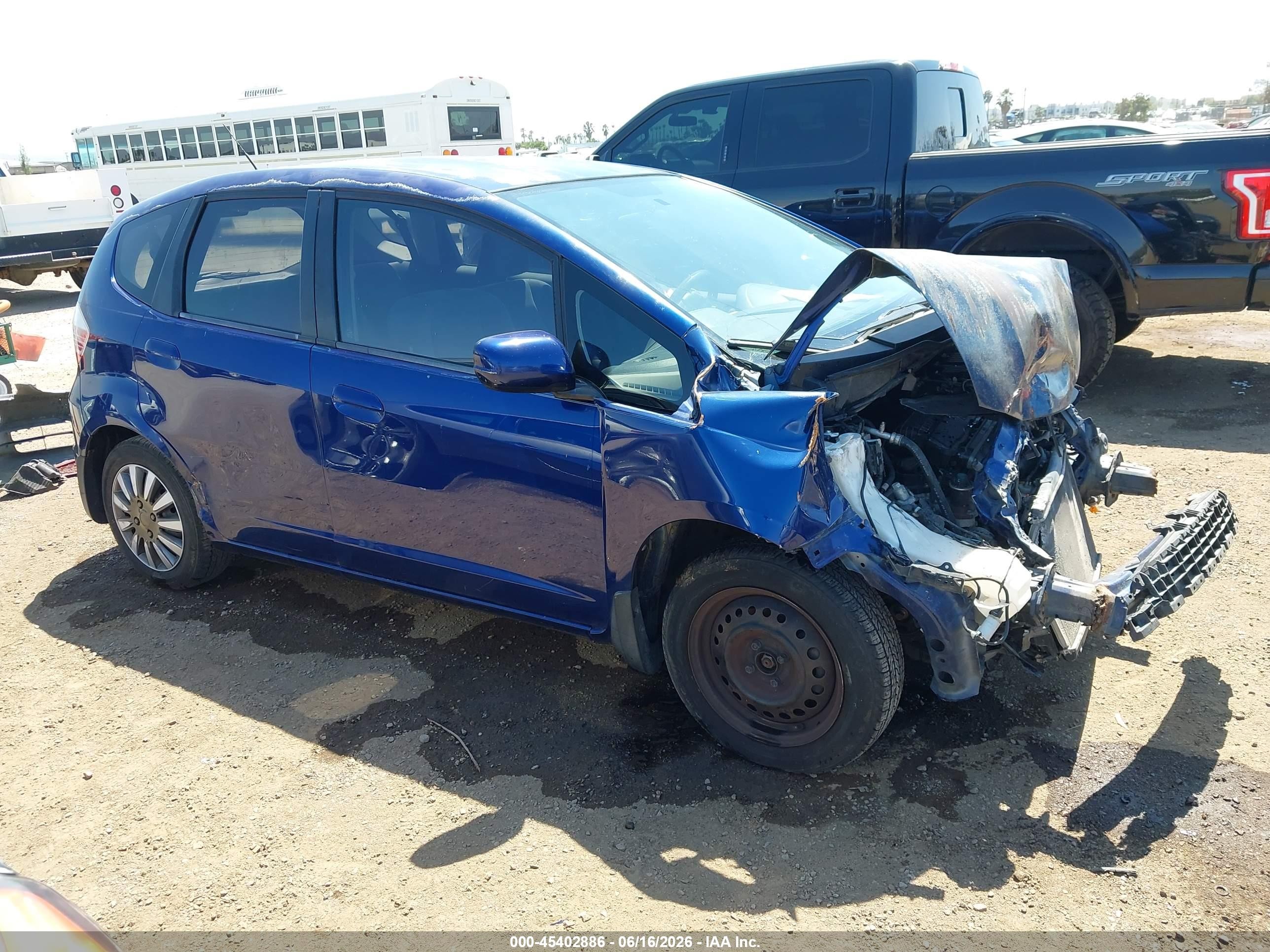2012 Honda Fit   Blue vin: JHMGE8G33CC015088