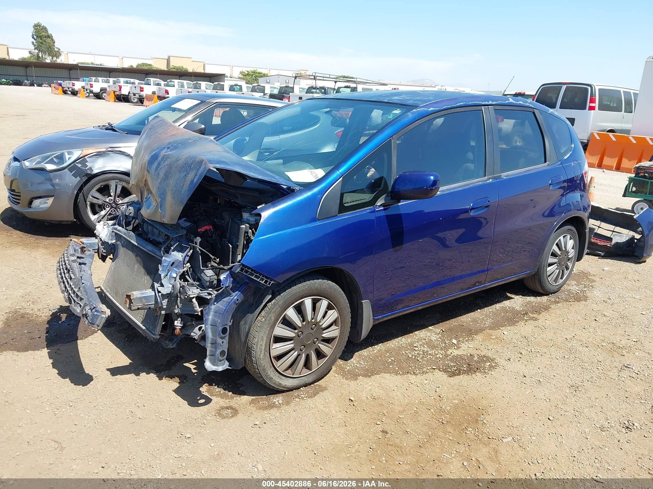 2012 Honda Fit   Blue vin: JHMGE8G33CC015088