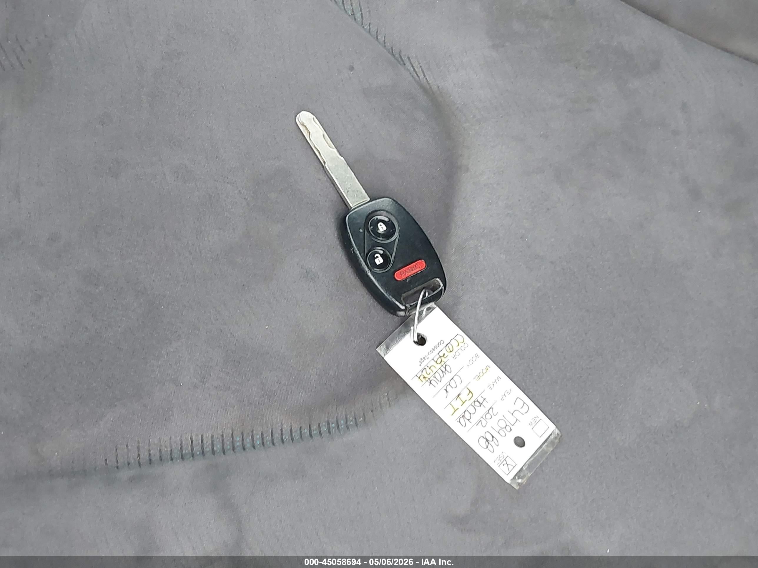 2012 Honda Fit   Gray vin: JHMGE8G33CC039424