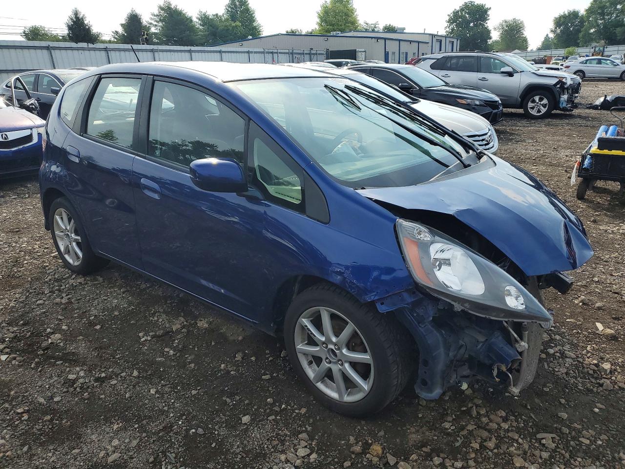 2013 Honda Fit Blue vin: JHMGE8G33DC017358