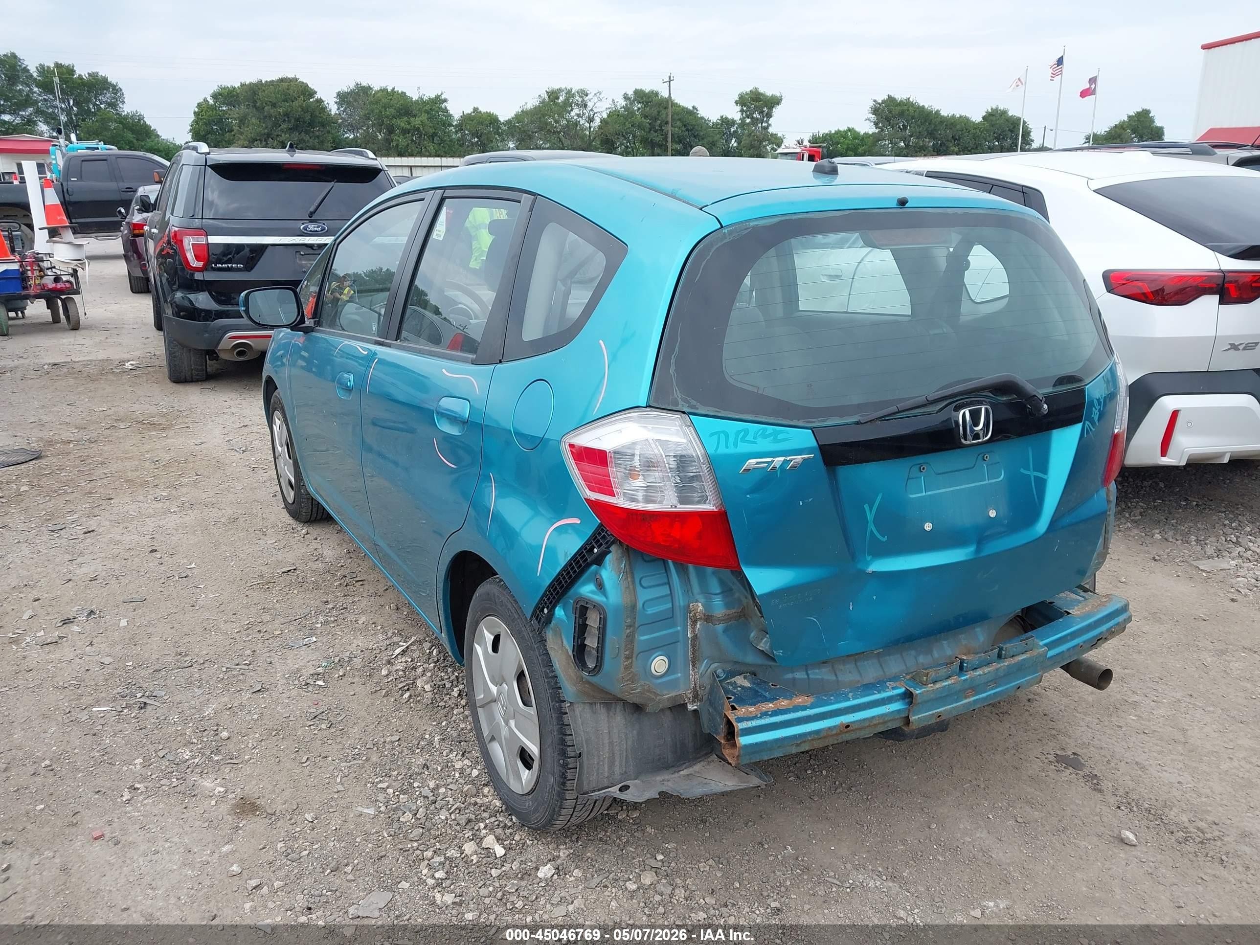 2012 Honda Fit   Бирюзовый vin: JHMGE8G34CC003872