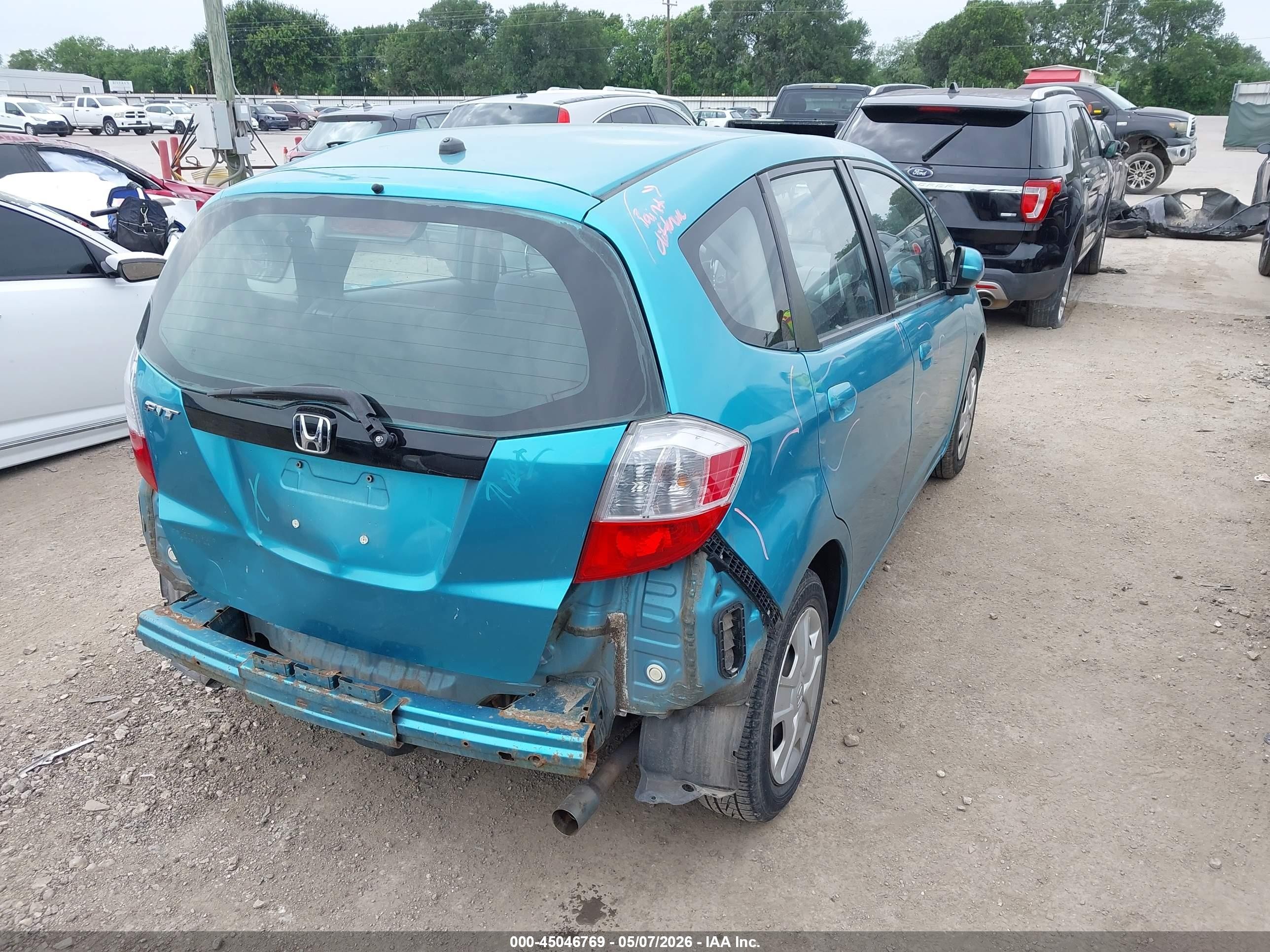 2012 Honda Fit   Бирюзовый vin: JHMGE8G34CC003872
