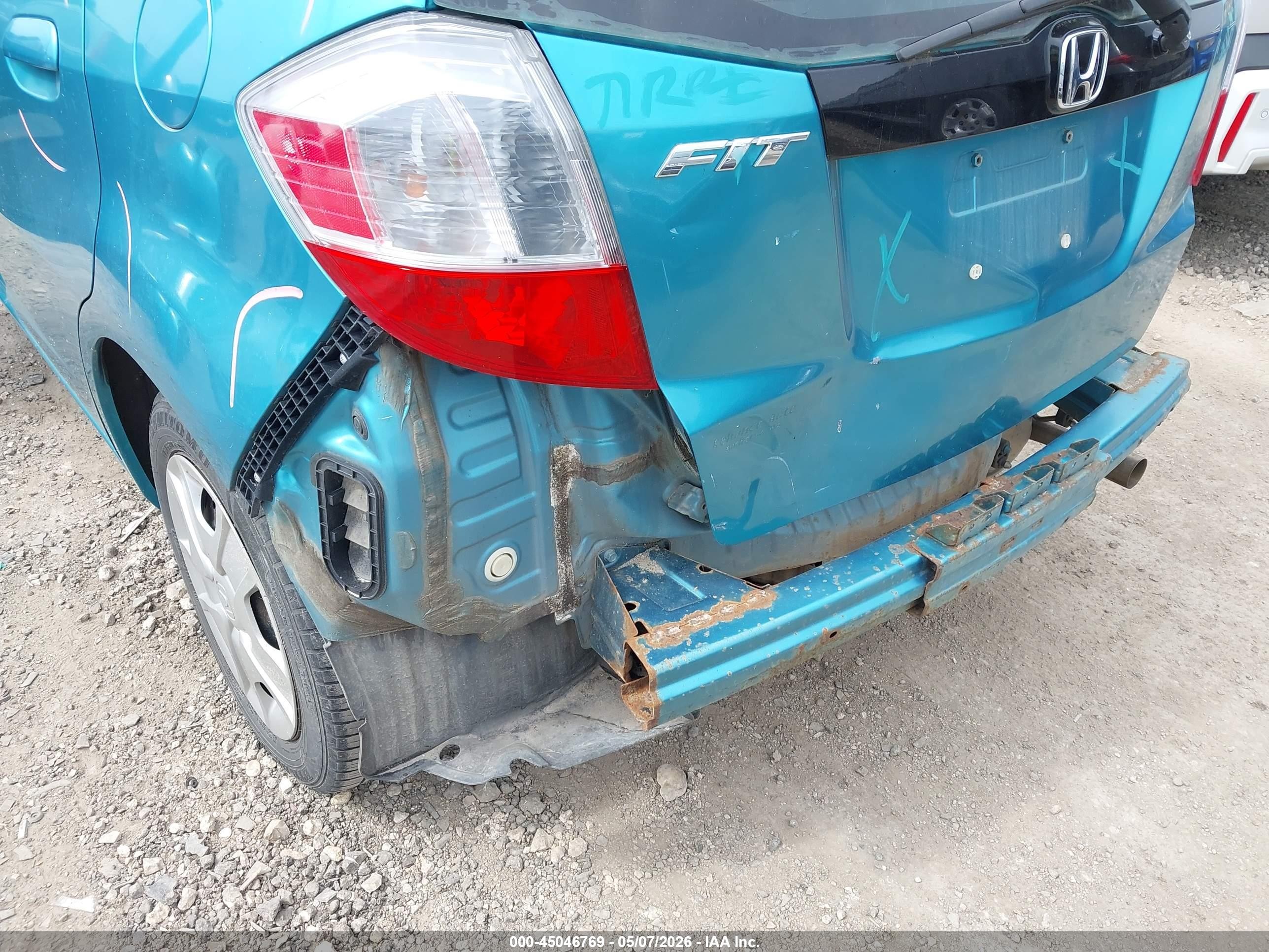 2012 Honda Fit   Бирюзовый vin: JHMGE8G34CC003872