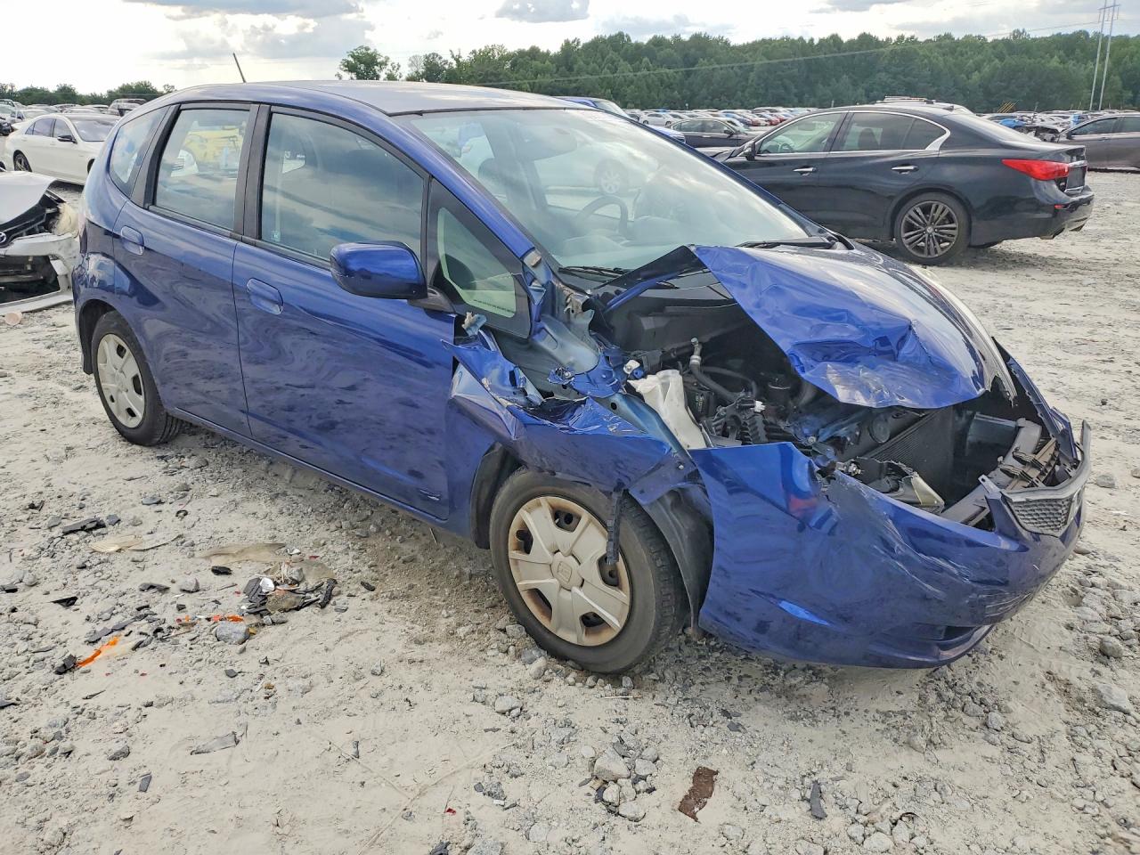 2013 Honda Fit Blue vin: JHMGE8G34DC023847