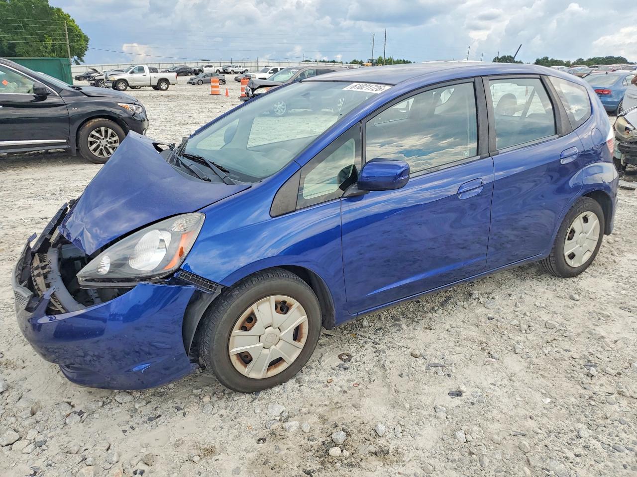 2013 Honda Fit Blue vin: JHMGE8G34DC023847