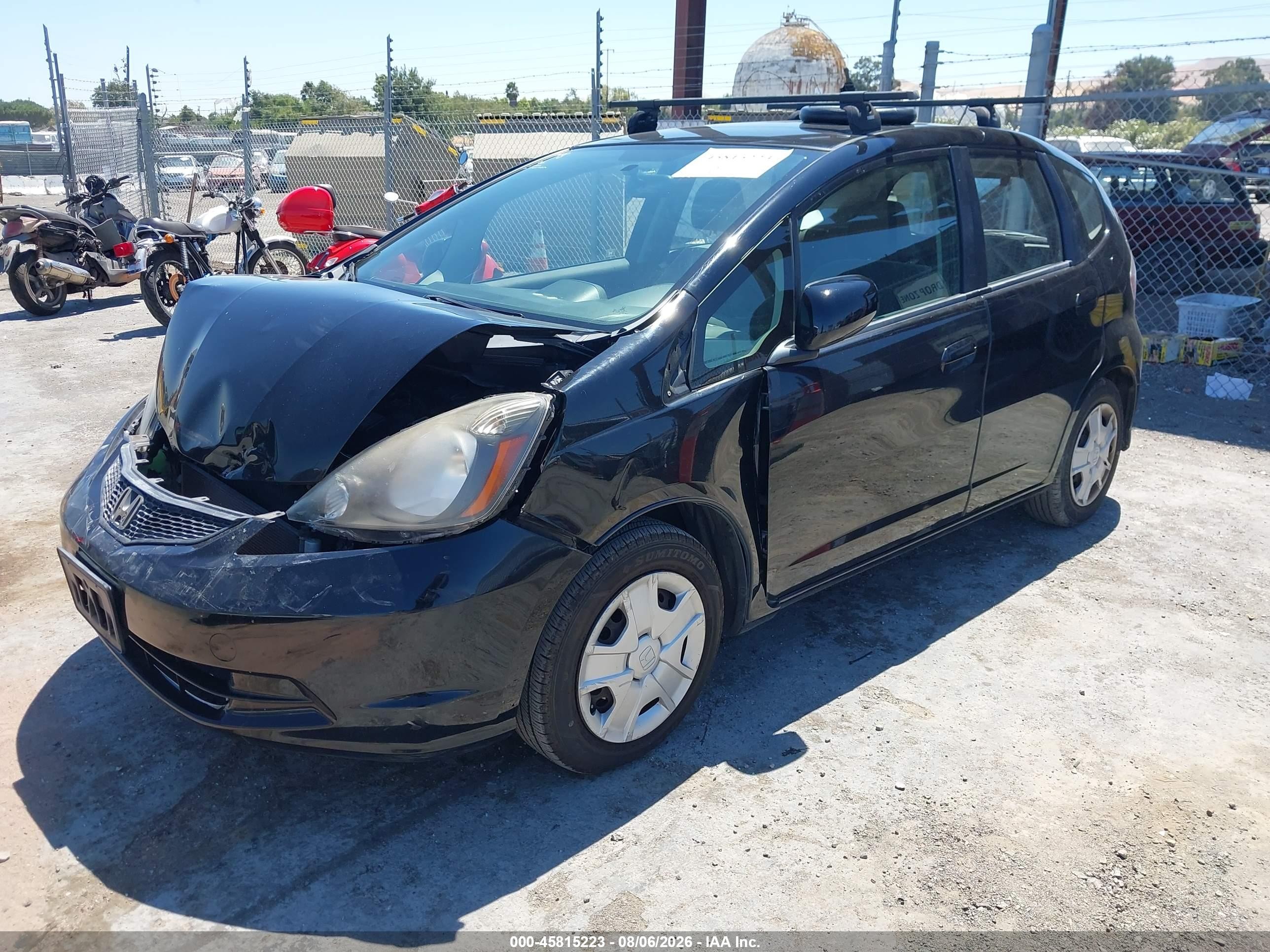 2013 Honda Fit   Черный vin: JHMGE8G34DC054340