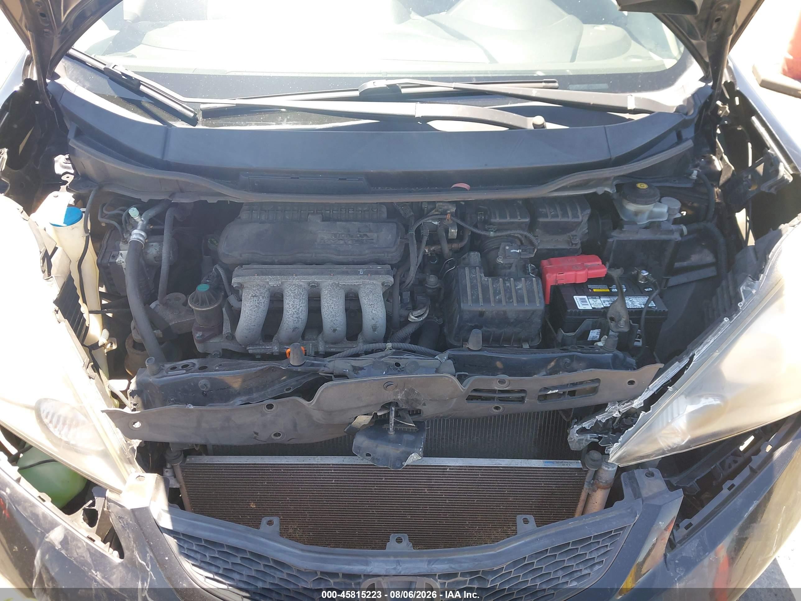 2013 Honda Fit   Черный vin: JHMGE8G34DC054340