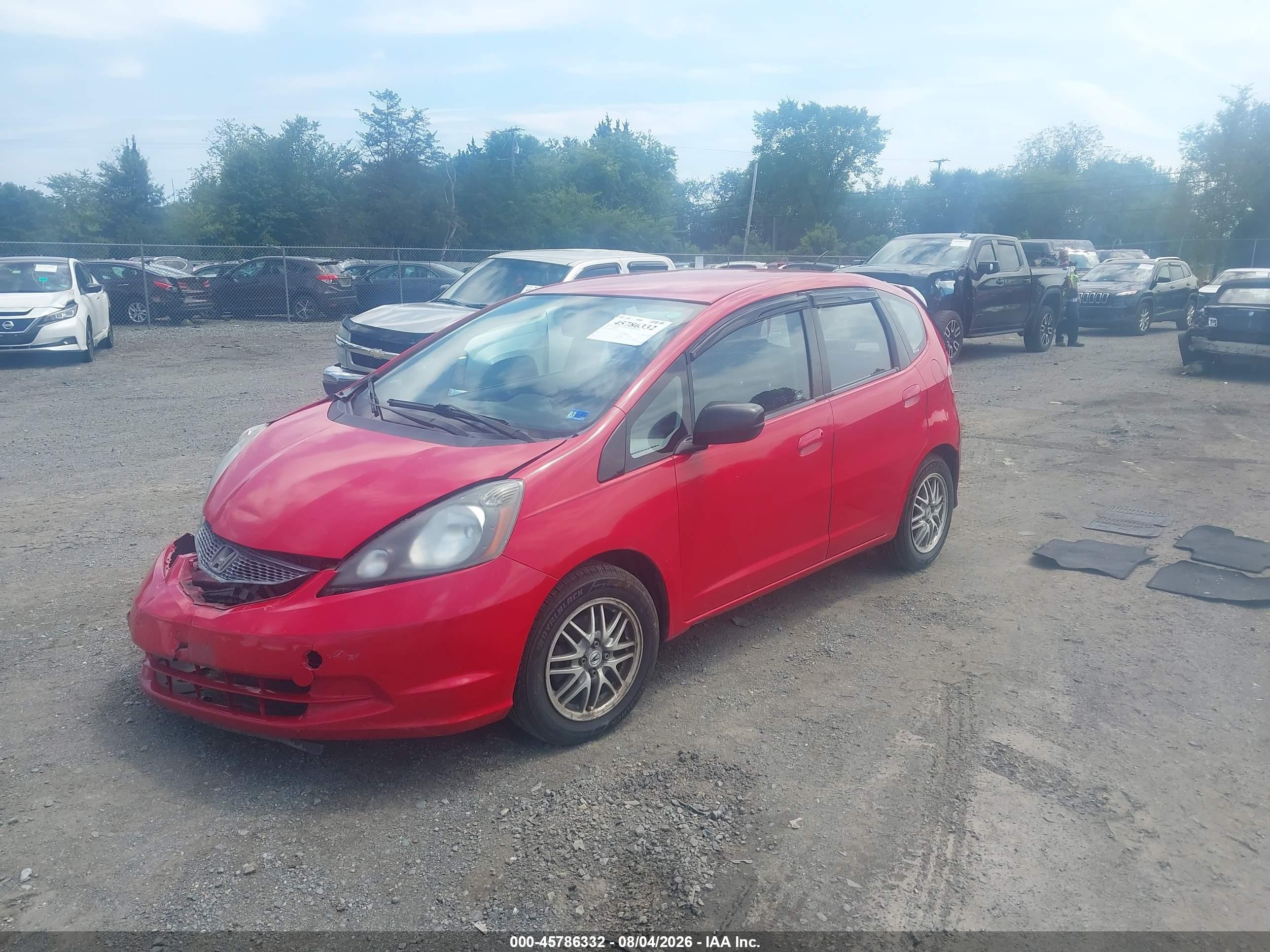 2011 Honda Fit   Red vin: JHMGE8G35BS001147