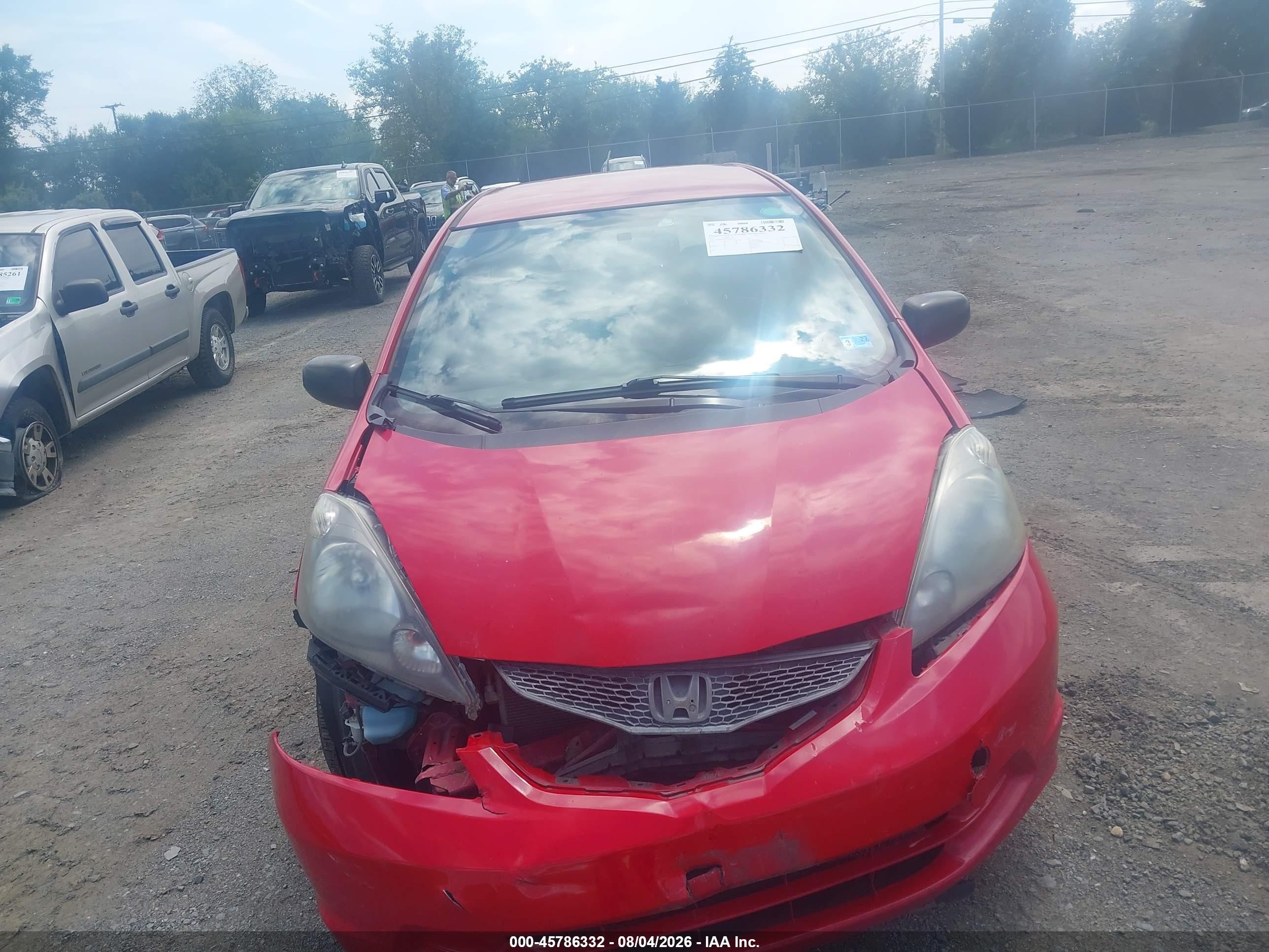 2011 Honda Fit   Red vin: JHMGE8G35BS001147