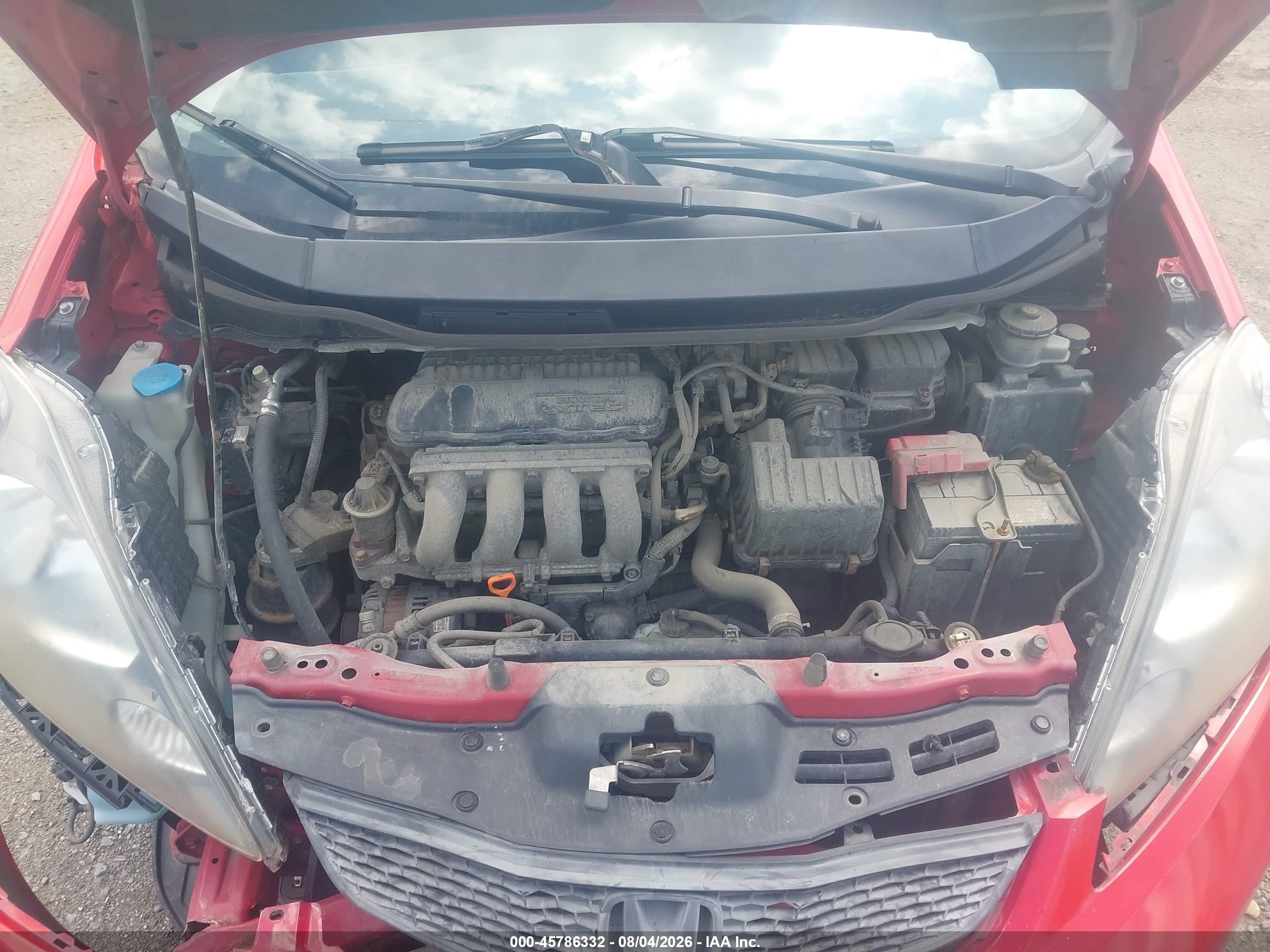 2011 Honda Fit   Red vin: JHMGE8G35BS001147