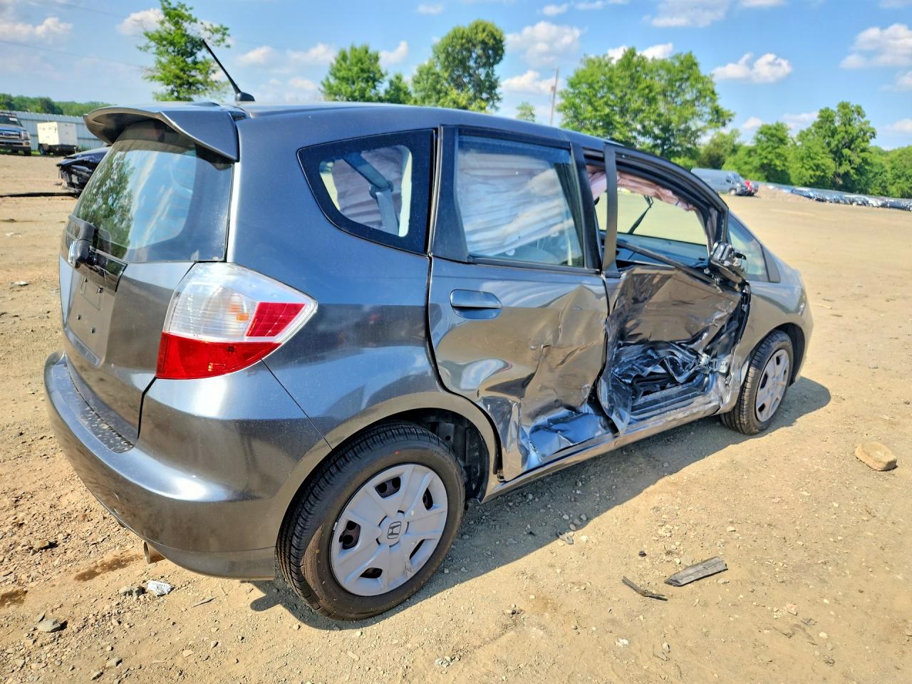 2012 Honda Fit Серый vin: JHMGE8G35CC035925