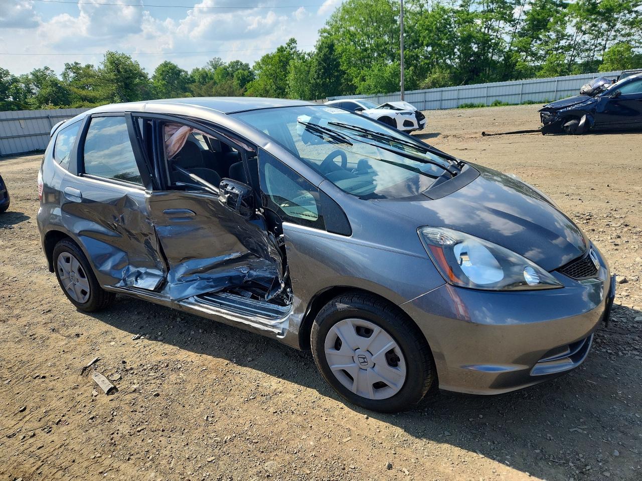 2012 Honda Fit Серый vin: JHMGE8G35CC035925