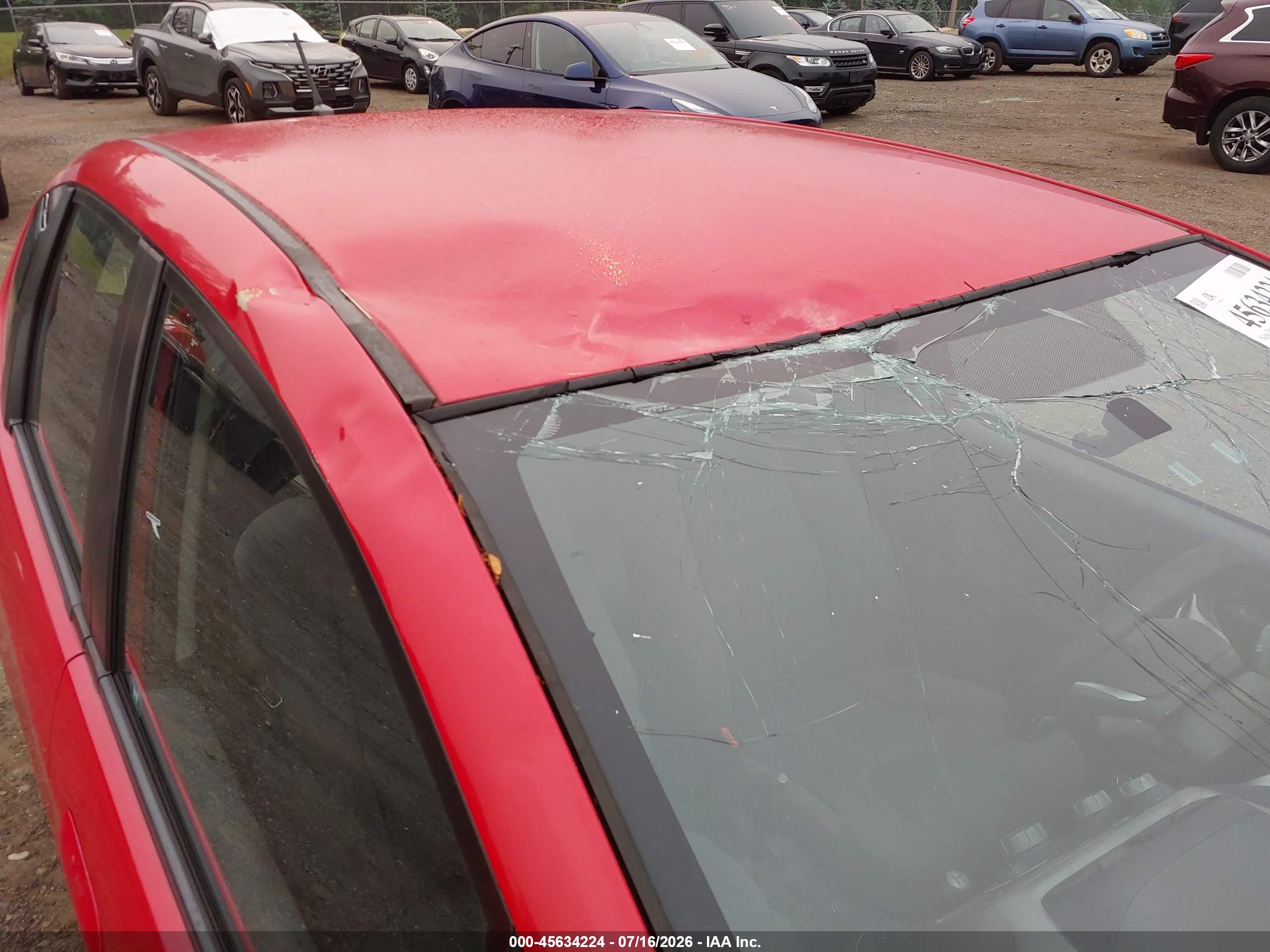 2012 Honda Fit   Red vin: JHMGE8G35CC035939