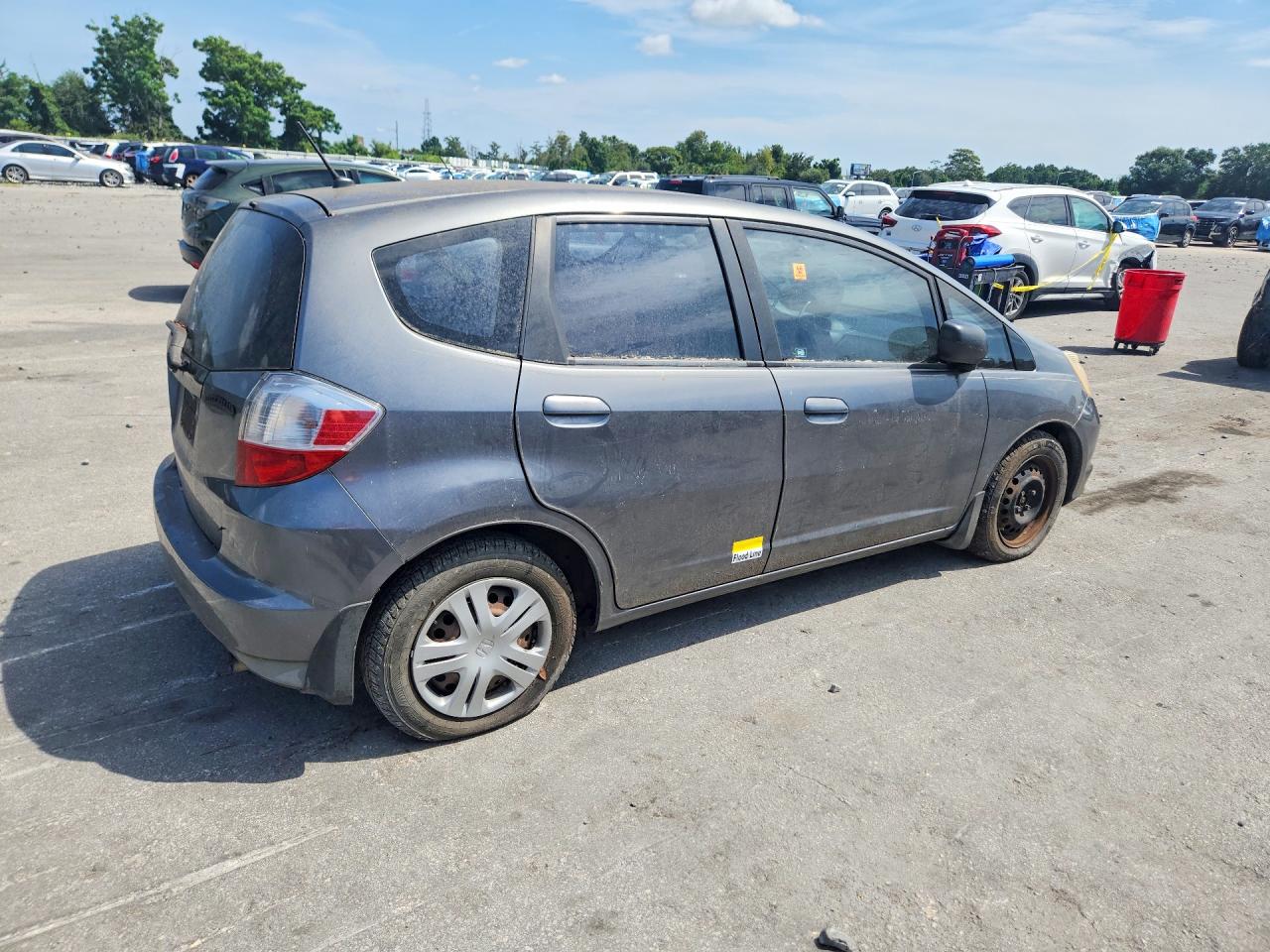 2011 Honda Fit Gray vin: JHMGE8G36BC007453