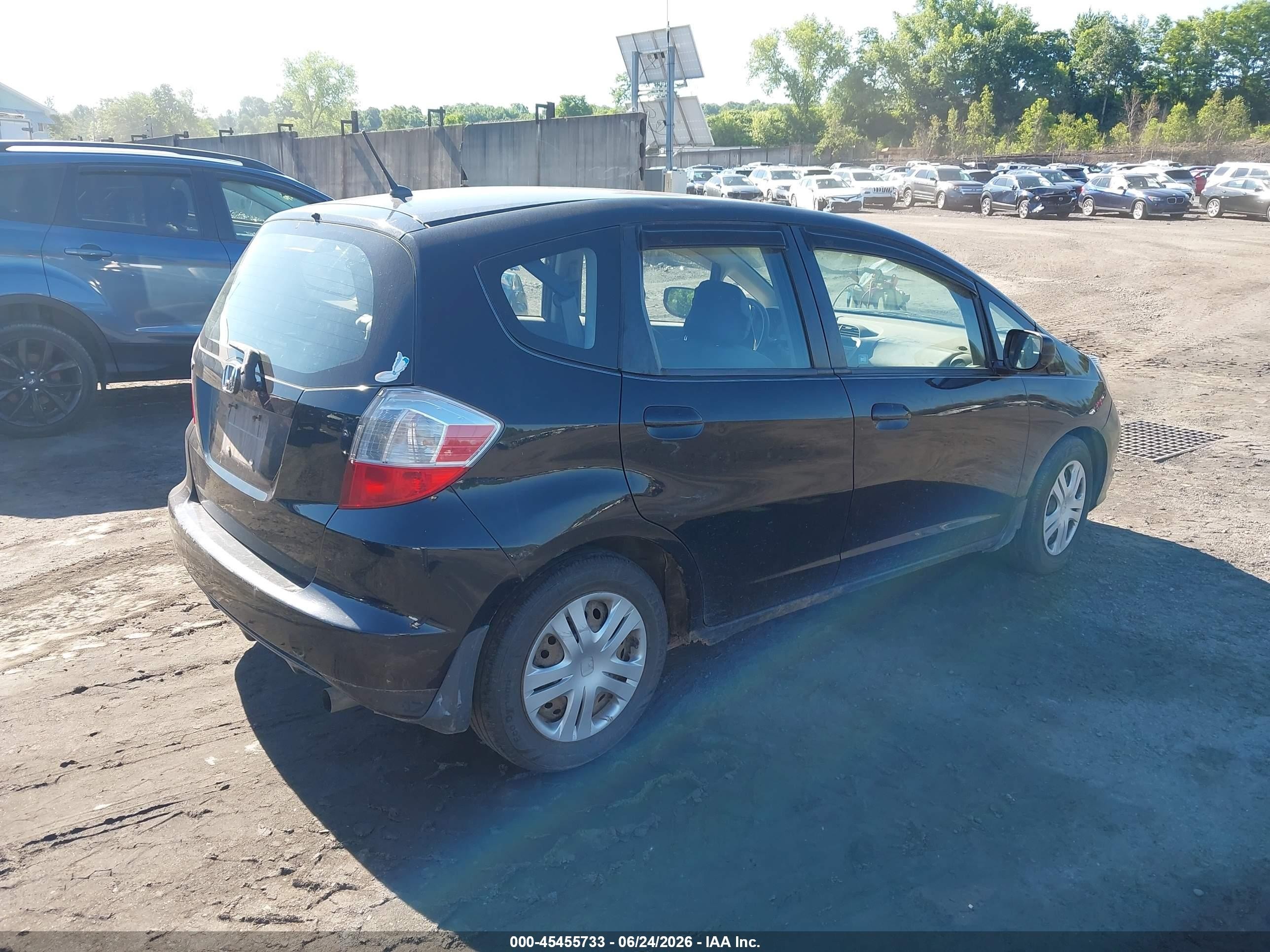 2011 Honda Fit Black vin: JHMGE8G36BS008012