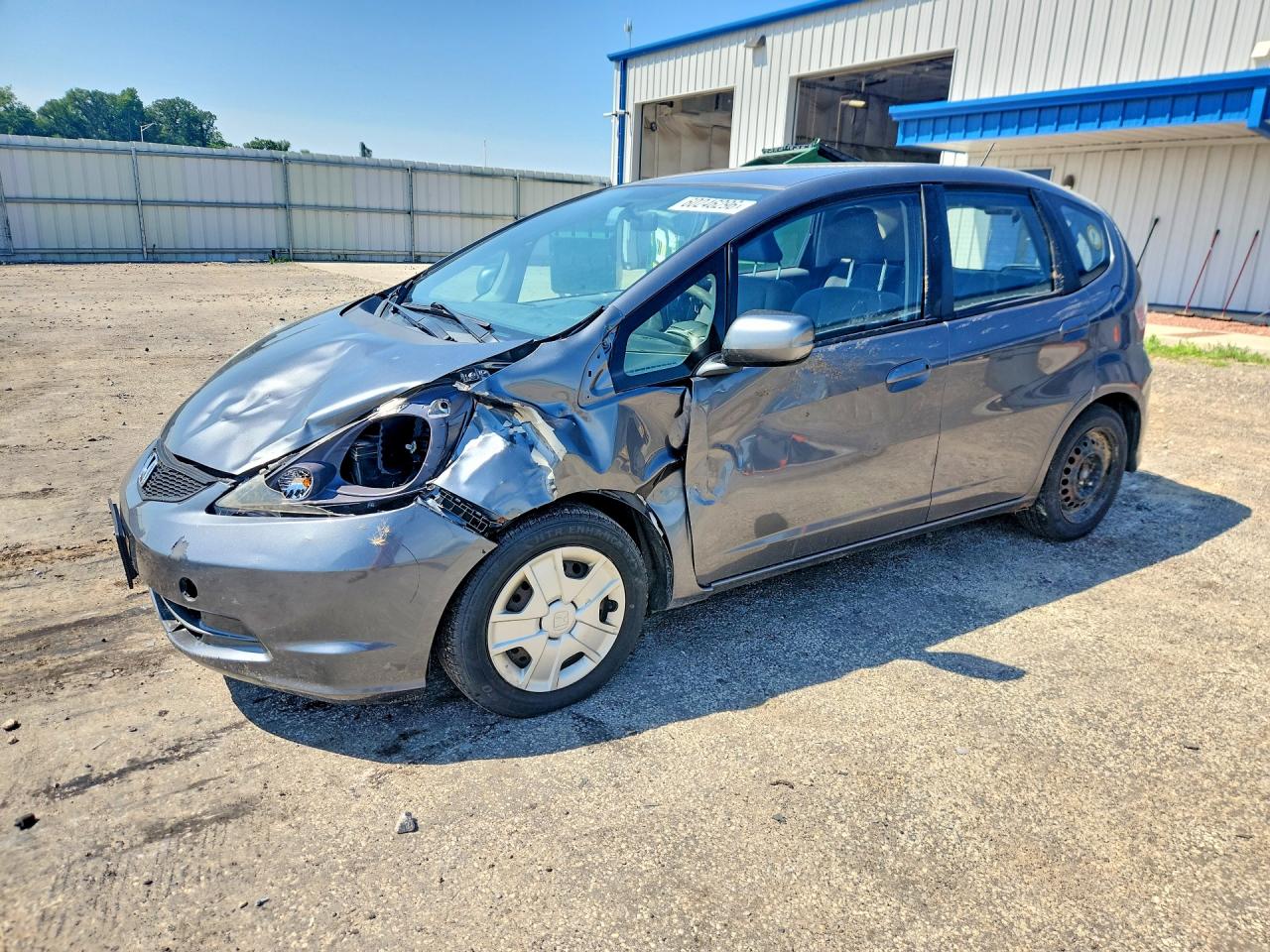2012 Honda Fit Gray vin: JHMGE8G36CC032063