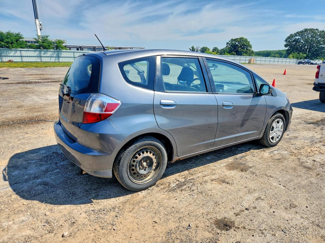 2012 Honda Fit Gray vin: JHMGE8G36CC032063