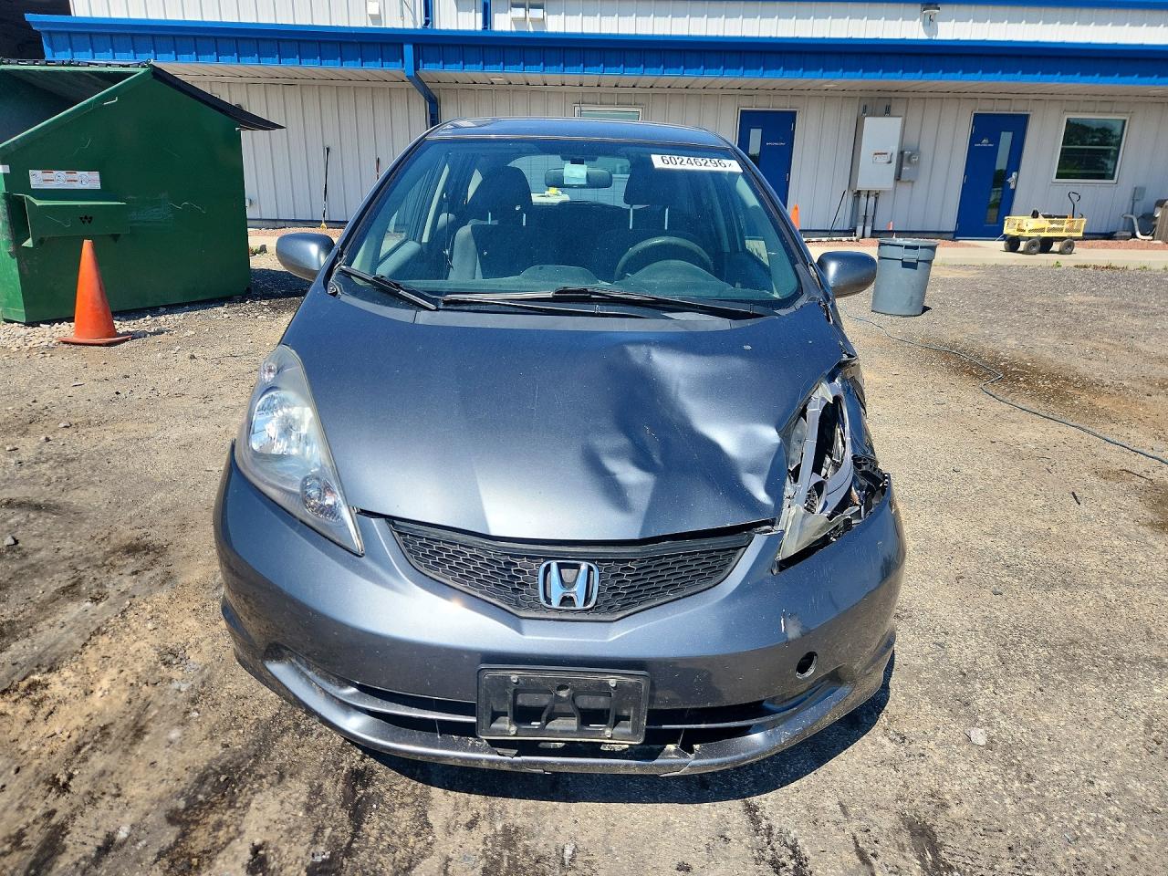 2012 Honda Fit Gray vin: JHMGE8G36CC032063