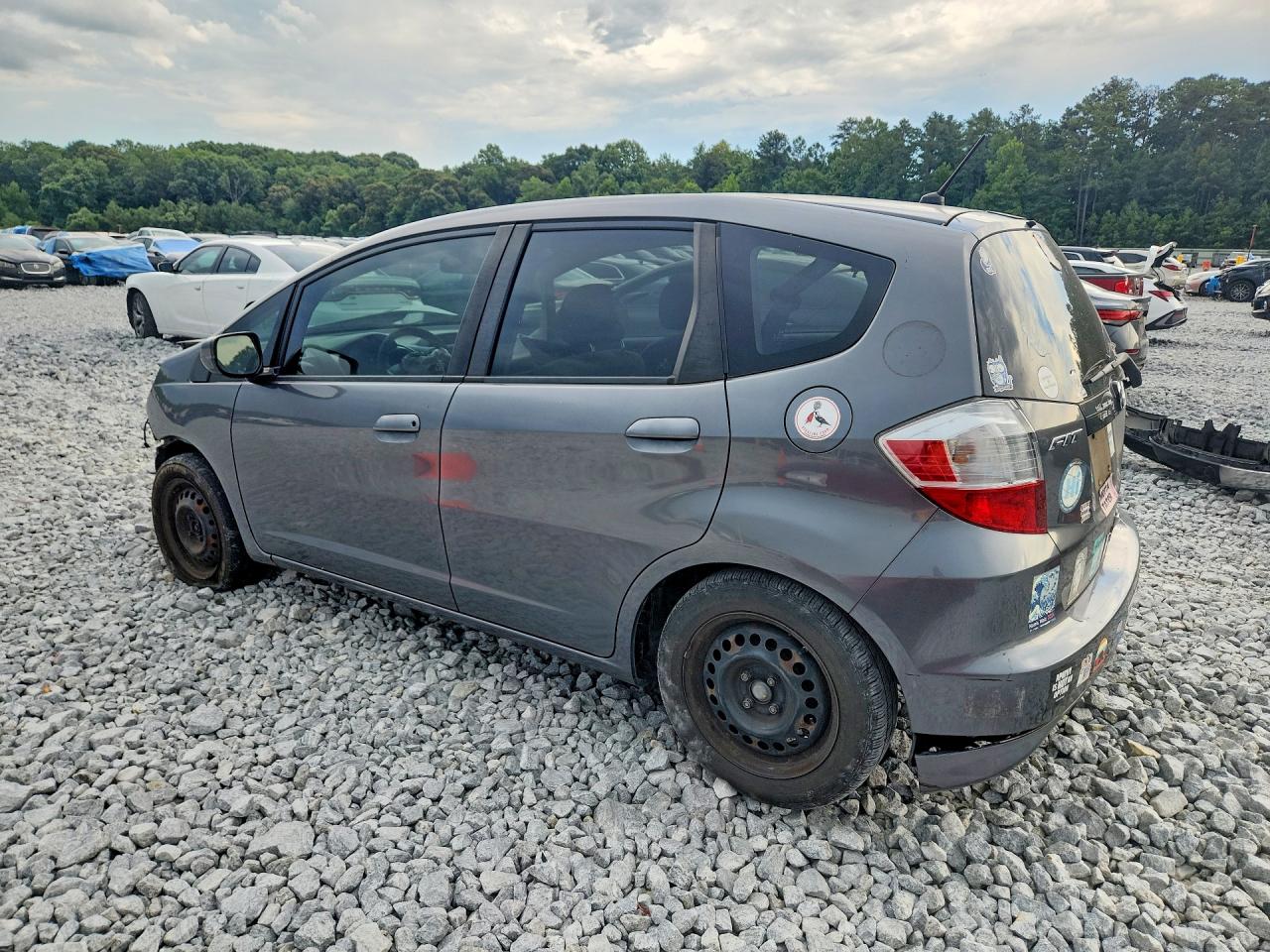 2013 Honda Fit Gray vin: JHMGE8G37DC005312